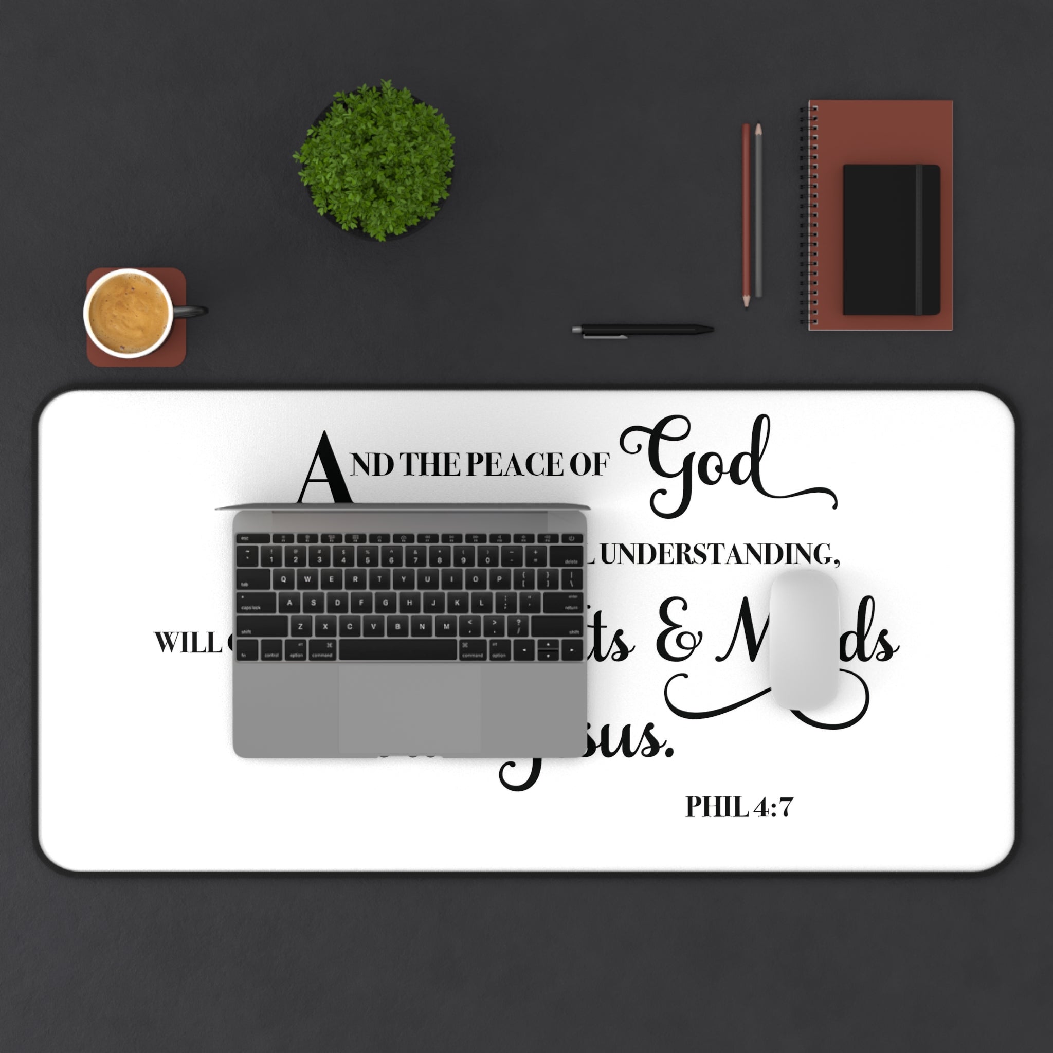 Philippians 4:7 Peace Desk Mat - Indescribable Peace CreationsPhilippians 4:7 Peace Desk MatHome Decor