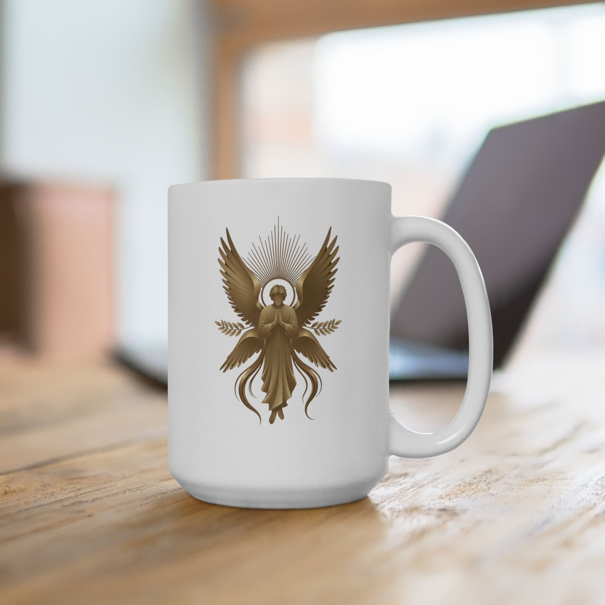 Heavenly Guardian Angel Ceramic Mug (11oz & 15oz) - Indescribable Peace CreationsHeavenly Guardian Angel Ceramic Mug (11oz & 15oz)Mug