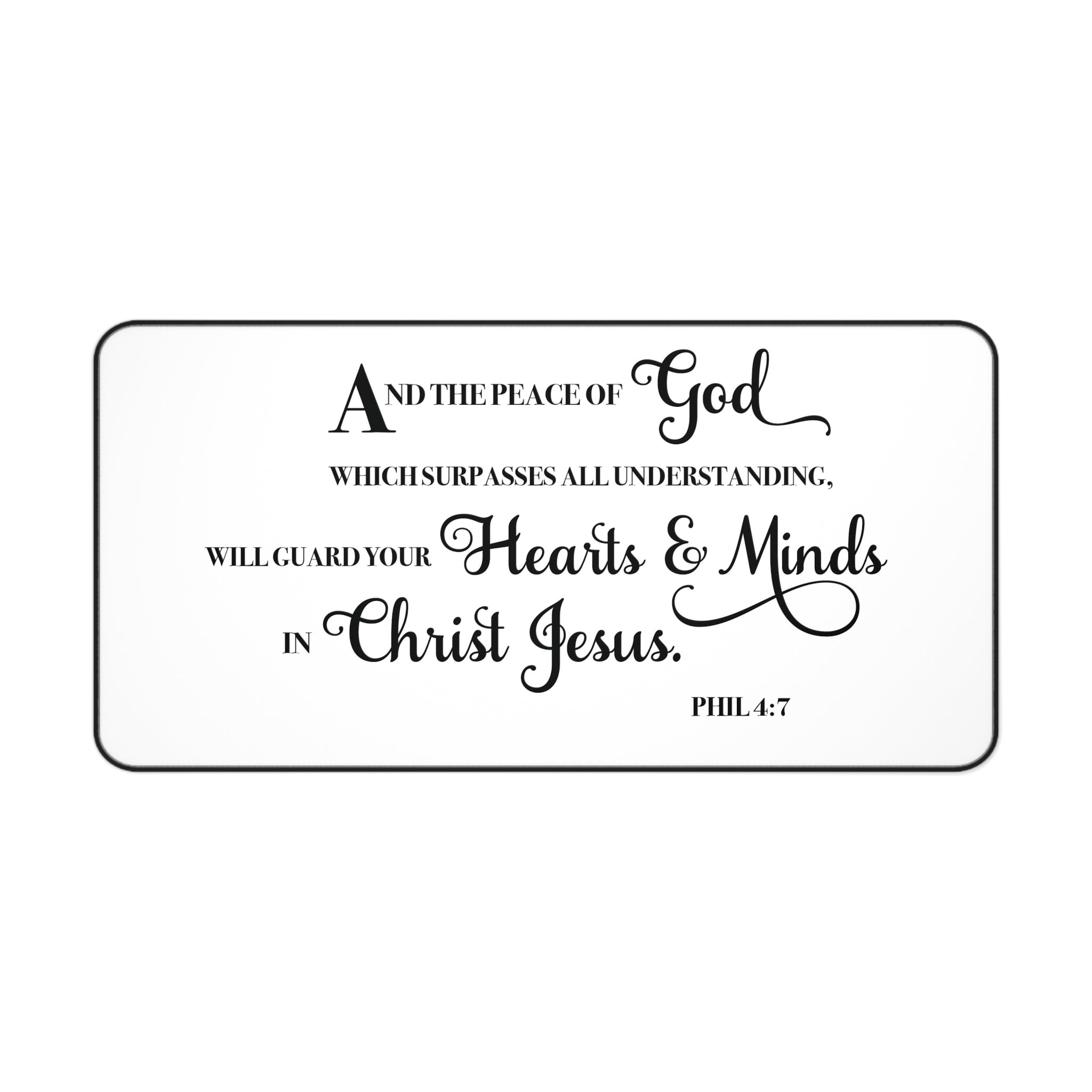 Philippians 4:7 Peace Desk Mat