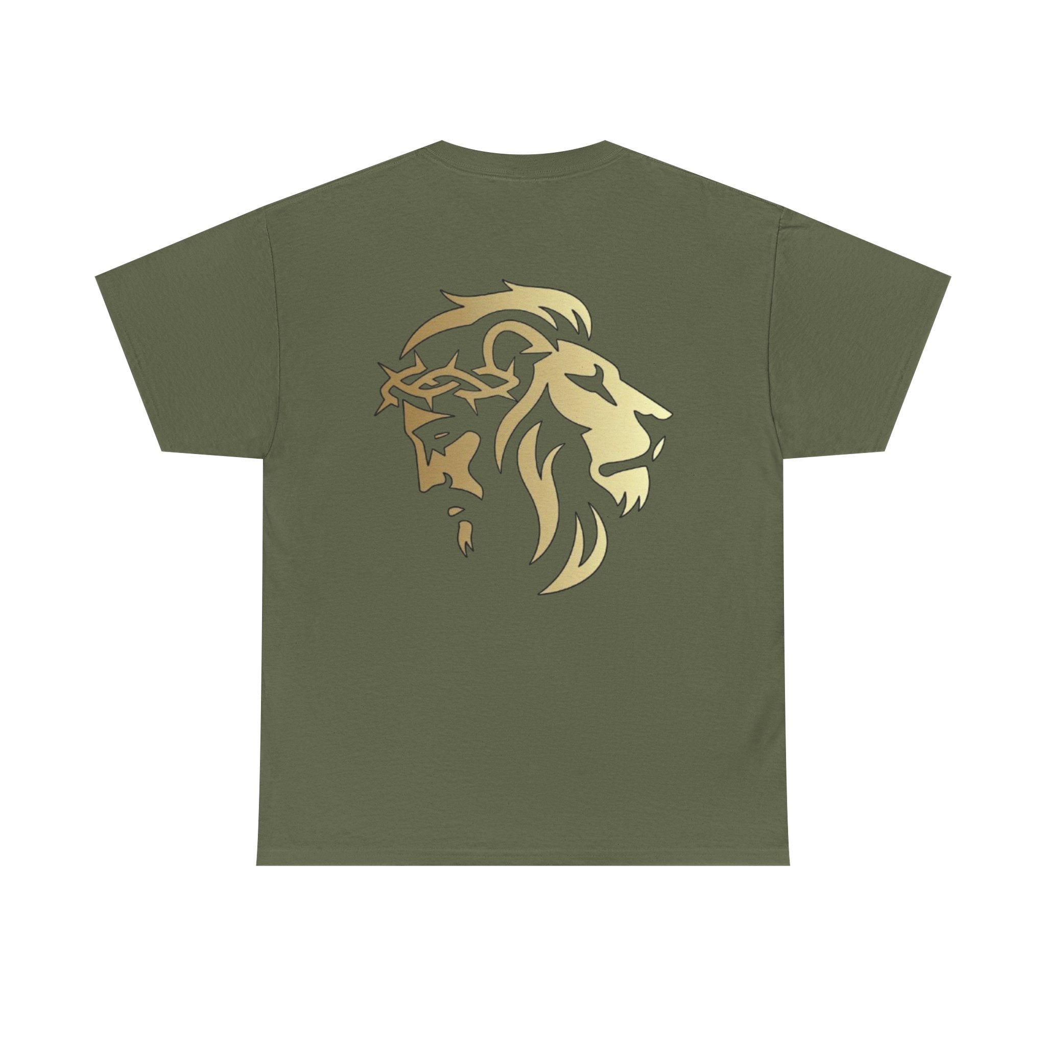 Silhouetted Lion of Judah & Crown of Thorns Jesus T-Shirt - Indescribable Peace CreationsSilhouetted Lion of Judah & Crown of Thorns Jesus T-ShirtT-Shirt
