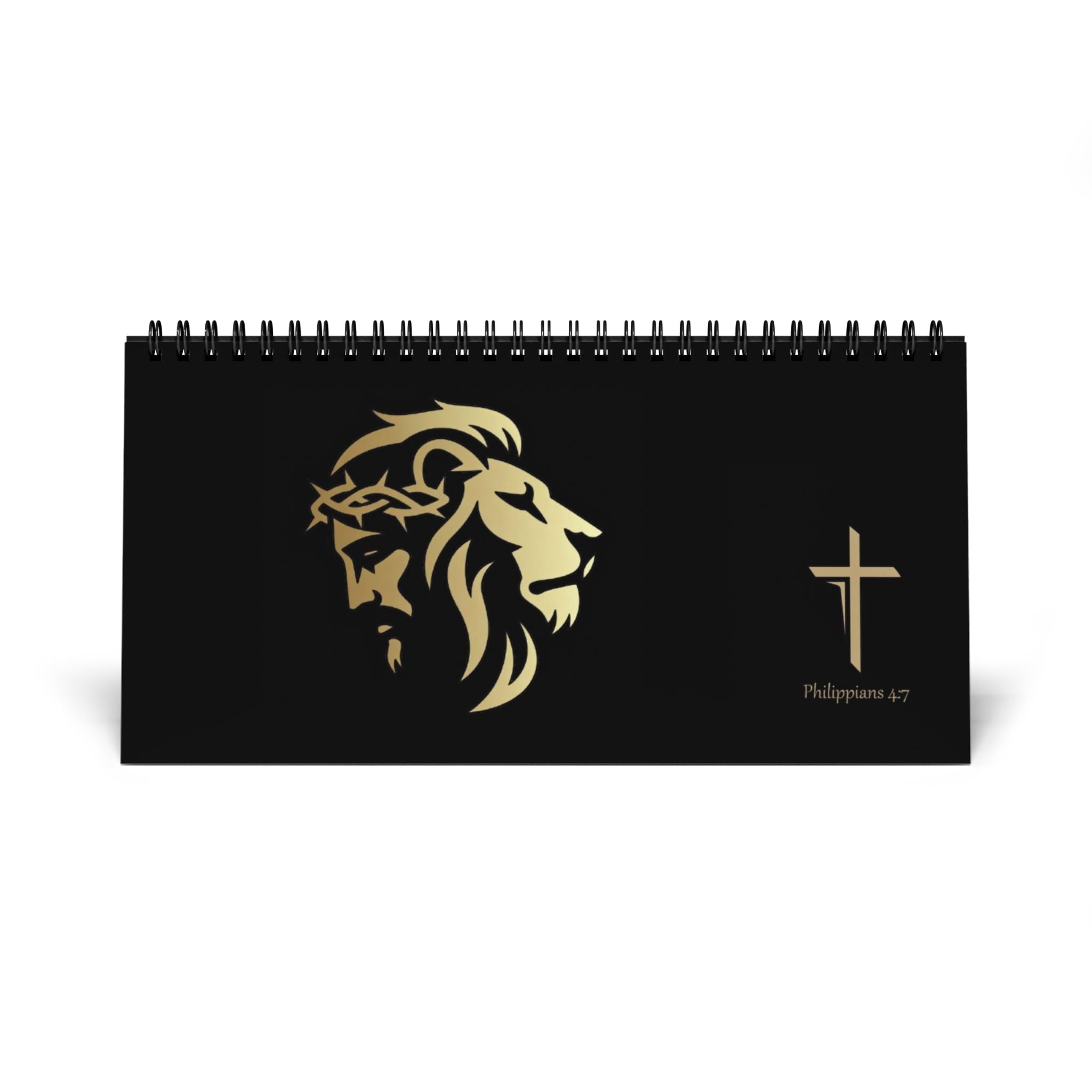 Lion of Judah and Crown of Thorns Jesus silhouette Desktop Calendar (2026 grid) - Indescribable Peace CreationsLion of Judah and Crown of Thorns Jesus silhouette Desktop Calendar (2026 grid)Calendar