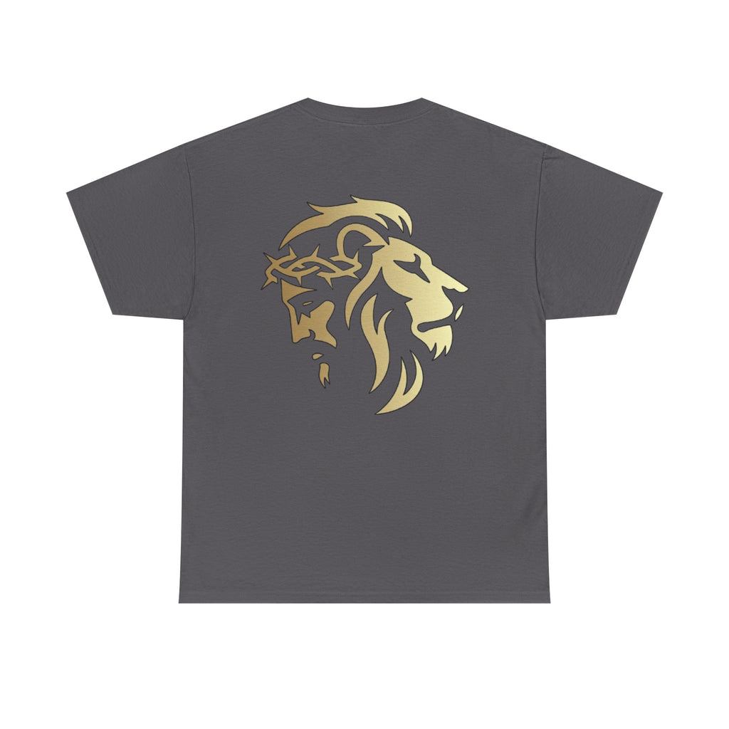 Silhouetted Lion of Judah & Crown of Thorns Jesus T-Shirt - Indescribable Peace CreationsSilhouetted Lion of Judah & Crown of Thorns Jesus T-ShirtT-Shirt