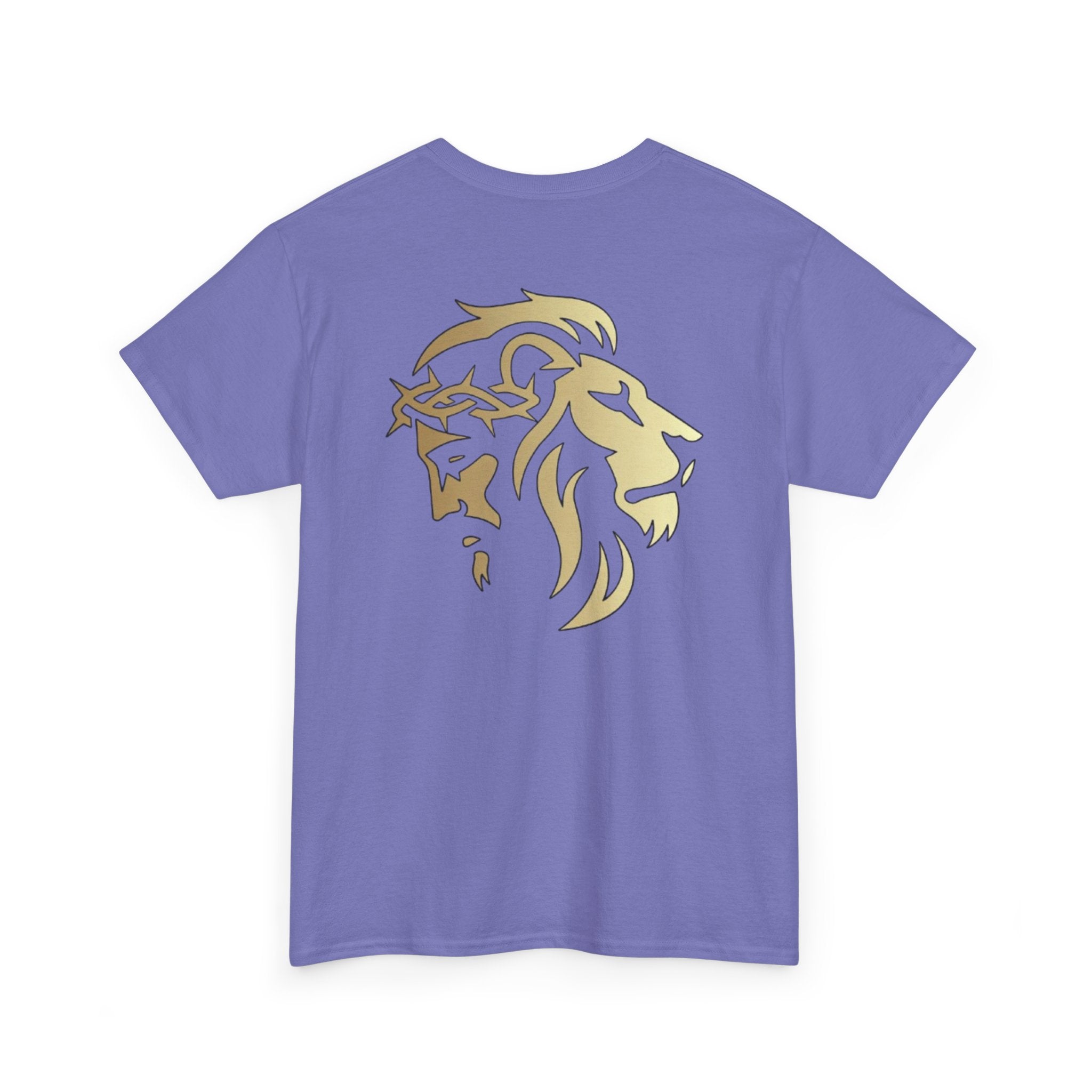 Lion of Judah & Crown of Thorns Jesus T-Shirt (More Colors USA only Gold Design) - Indescribable Peace CreationsLion of Judah & Crown of Thorns Jesus T-Shirt (More Colors USA only Gold Design)T-Shirt