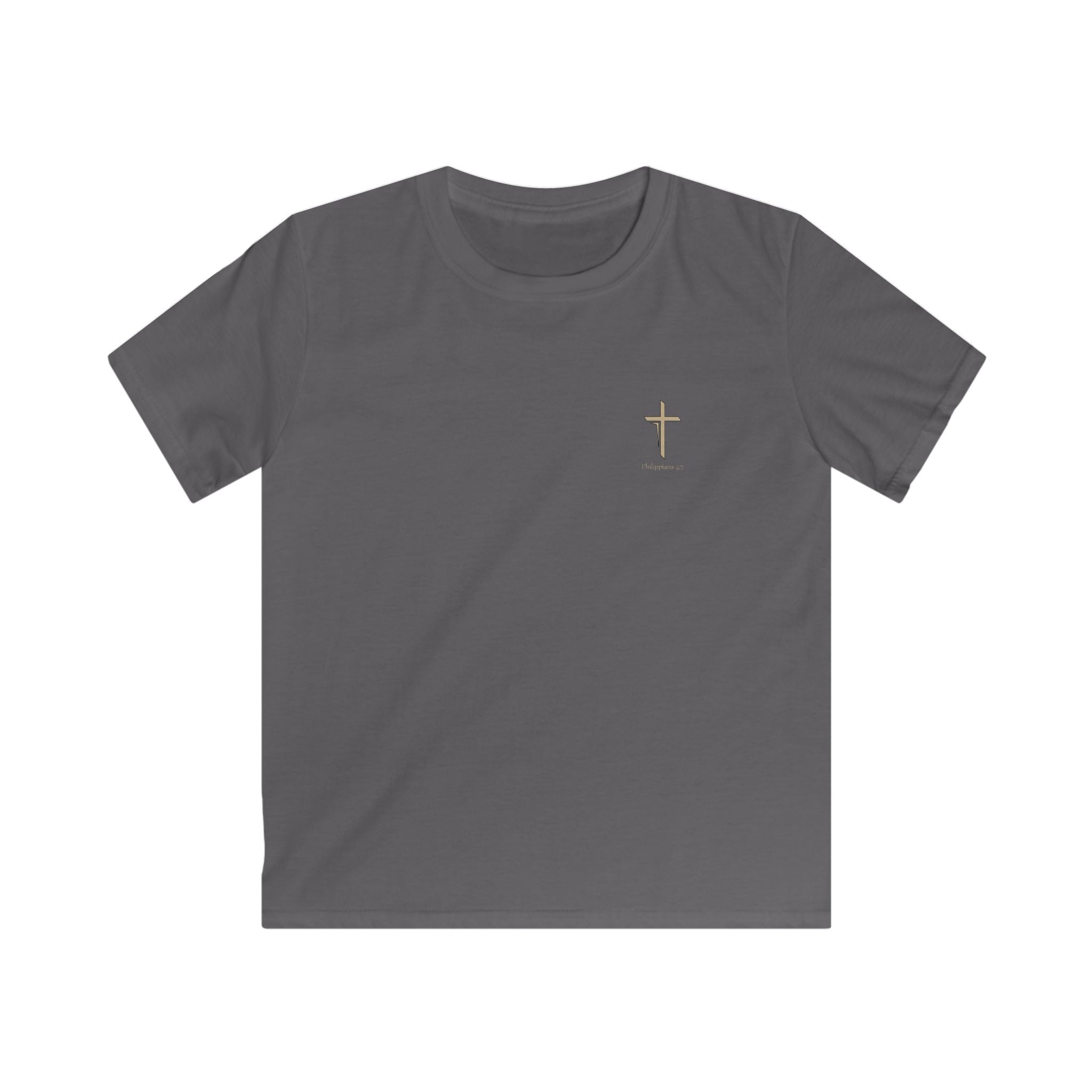Lion of Judah and Crown of Thorns Jesus Kids Softstyle Tee - Indescribable Peace CreationsLion of Judah and Crown of Thorns Jesus Kids Softstyle TeeKids clothes
