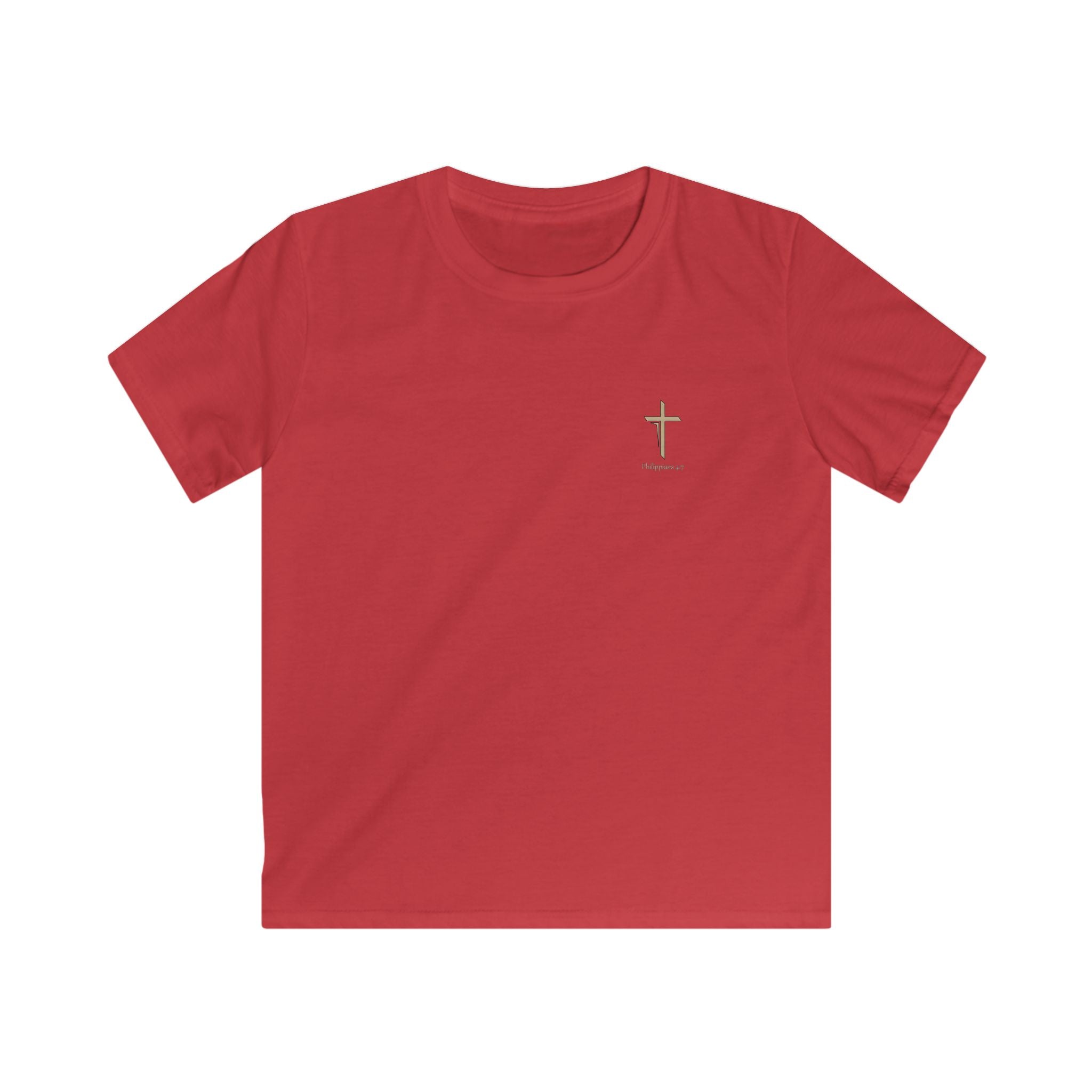 Lion of Judah and Crown of Thorns Jesus Kids Softstyle Tee - Indescribable Peace CreationsLion of Judah and Crown of Thorns Jesus Kids Softstyle TeeKids clothes