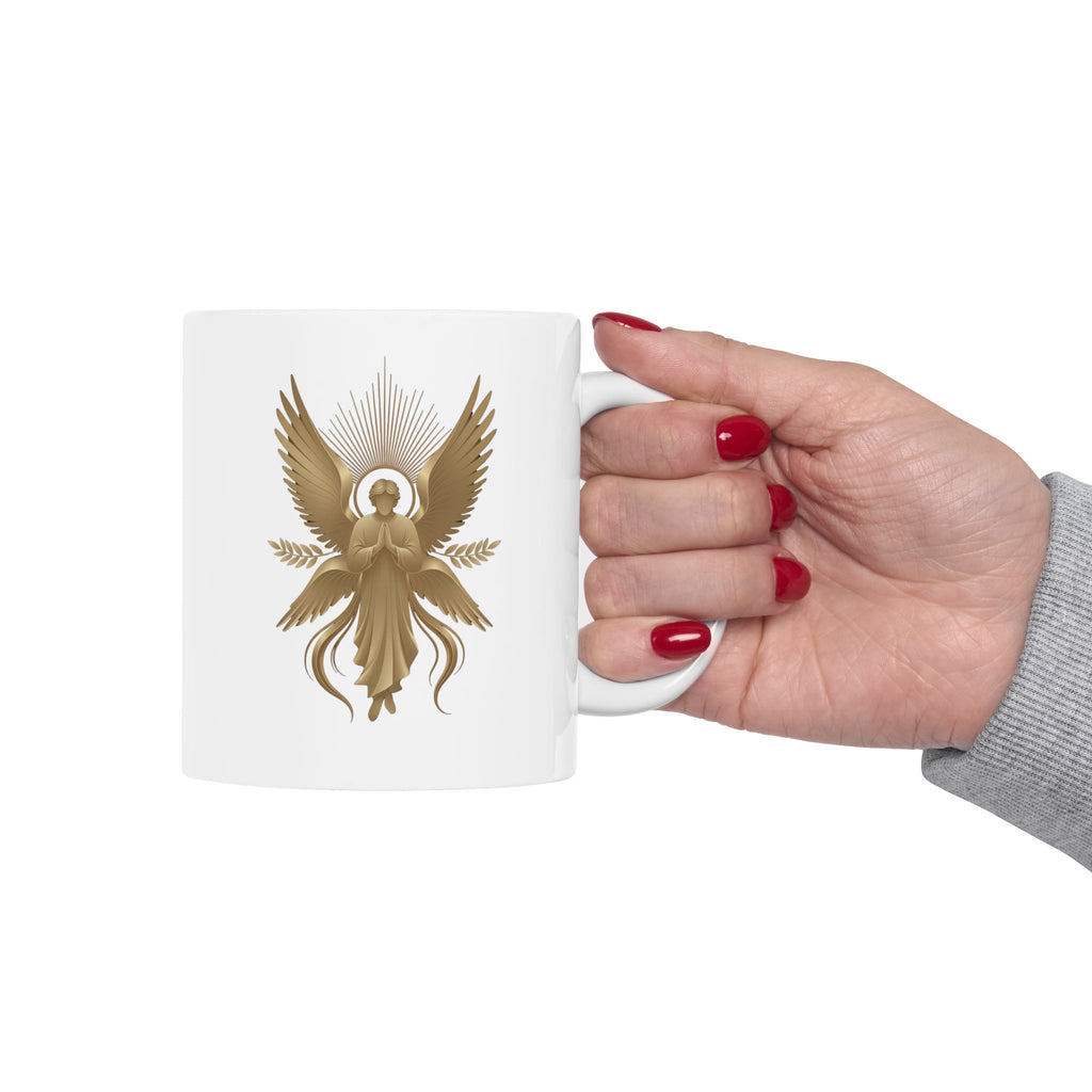 Heavenly Guardian Angel Ceramic Mug (11oz & 15oz) - Indescribable Peace CreationsHeavenly Guardian Angel Ceramic Mug (11oz & 15oz)Mug