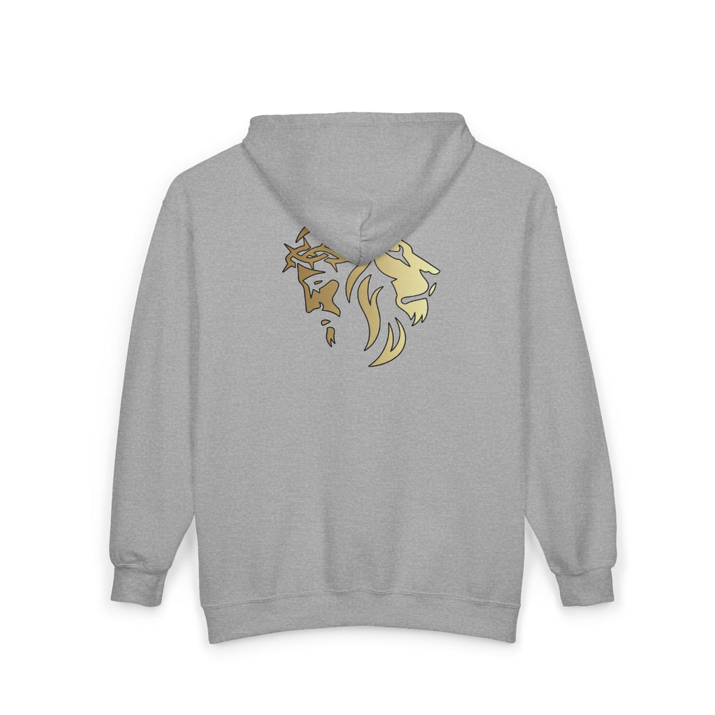 Silhouetted Lion of Judah & Crown of Thorns Jesus Hoodie - Indescribable Peace CreationsSilhouetted Lion of Judah & Crown of Thorns Jesus HoodieHoodie