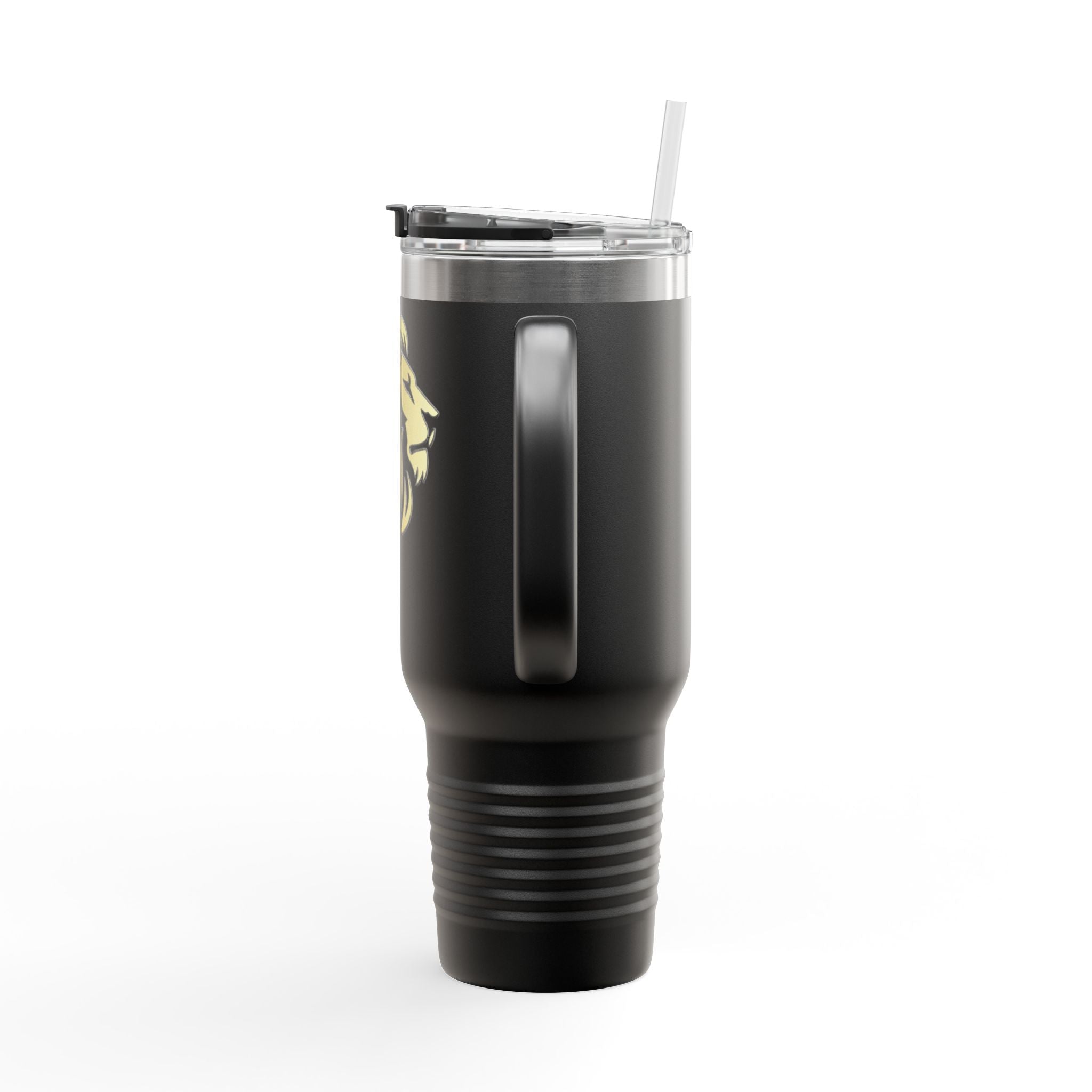 Silhouetted Lion of Judah & Crown of Thorns Jesus Insulated Travel Mug, 40oz - Indescribable Peace CreationsSilhouetted Lion of Judah & Crown of Thorns Jesus Insulated Travel Mug, 40ozMug