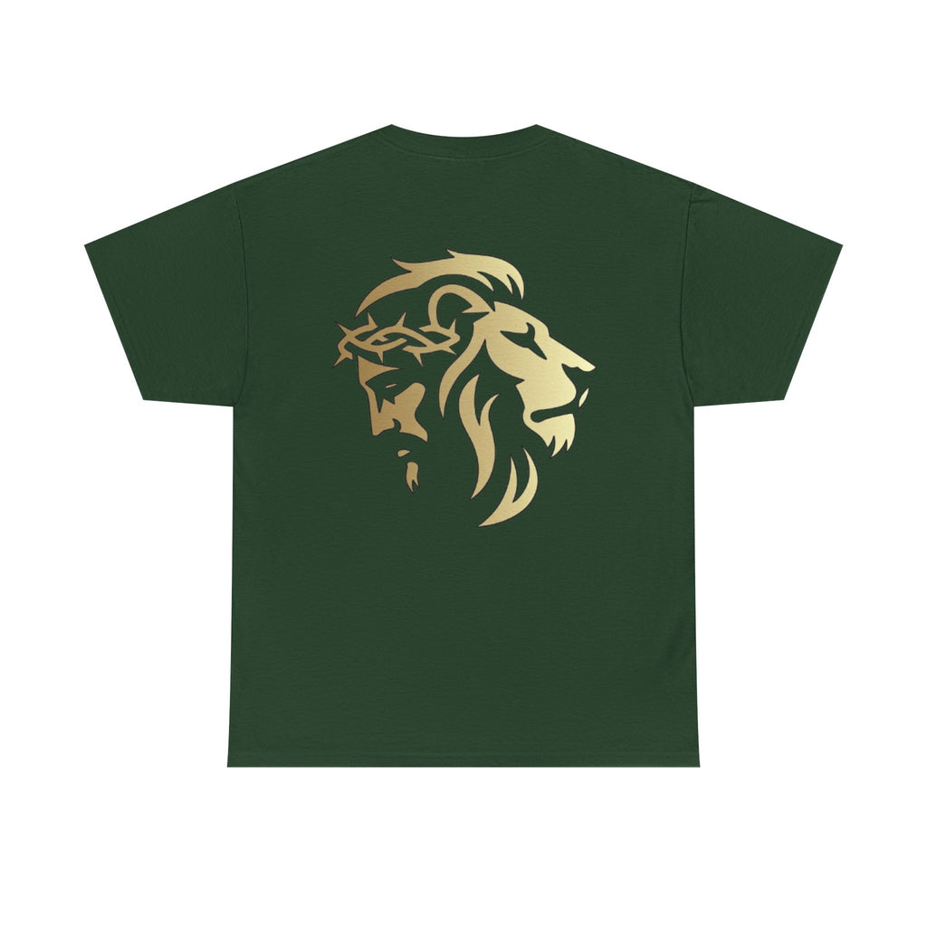 Silhouetted Lion of Judah & Crown of Thorns Jesus T-Shirt - Indescribable Peace CreationsSilhouetted Lion of Judah & Crown of Thorns Jesus T-ShirtT-Shirt