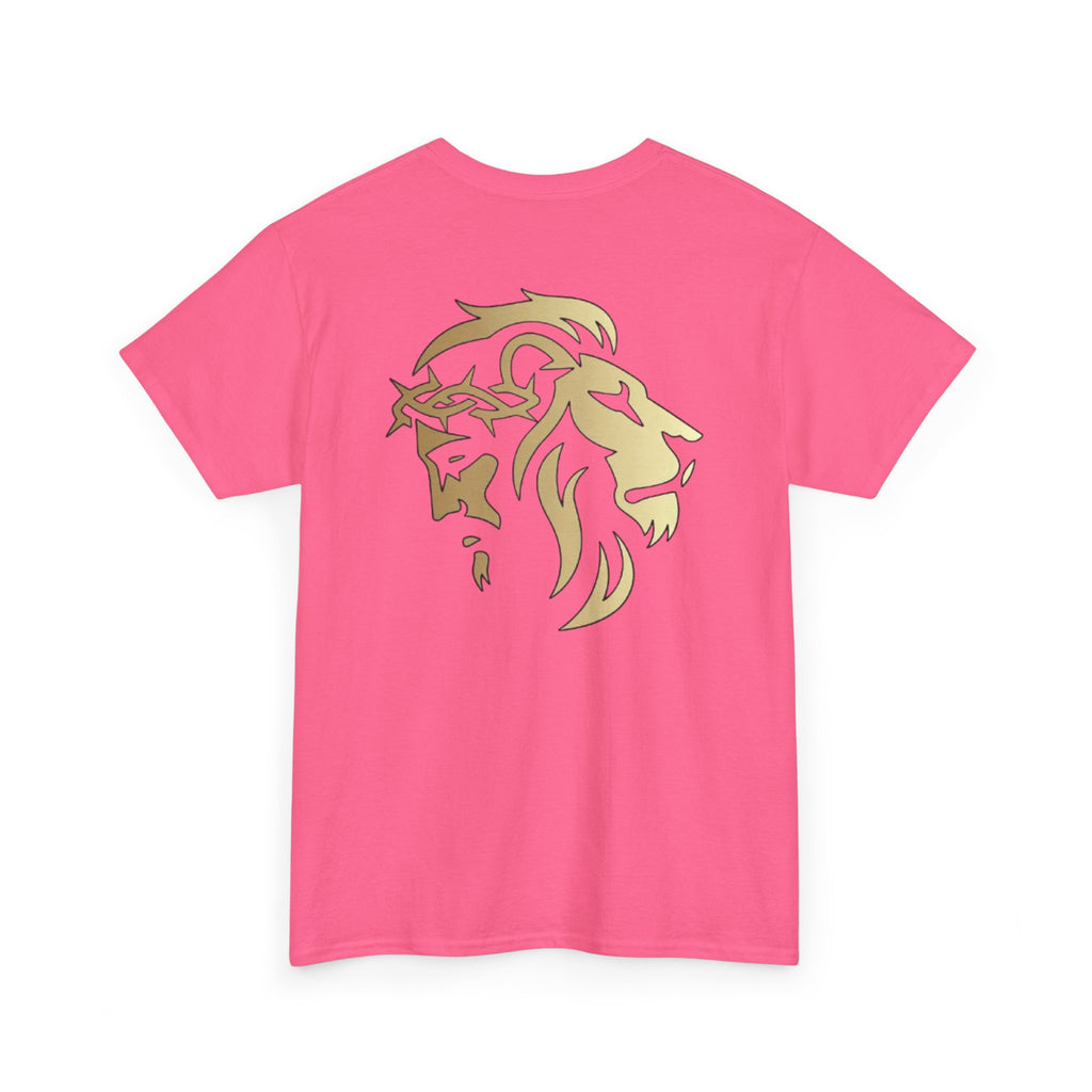 Lion of Judah & Crown of Thorns Jesus T-Shirt (More Colors USA only Gold Design) - Indescribable Peace CreationsLion of Judah & Crown of Thorns Jesus T-Shirt (More Colors USA only Gold Design)T-Shirt
