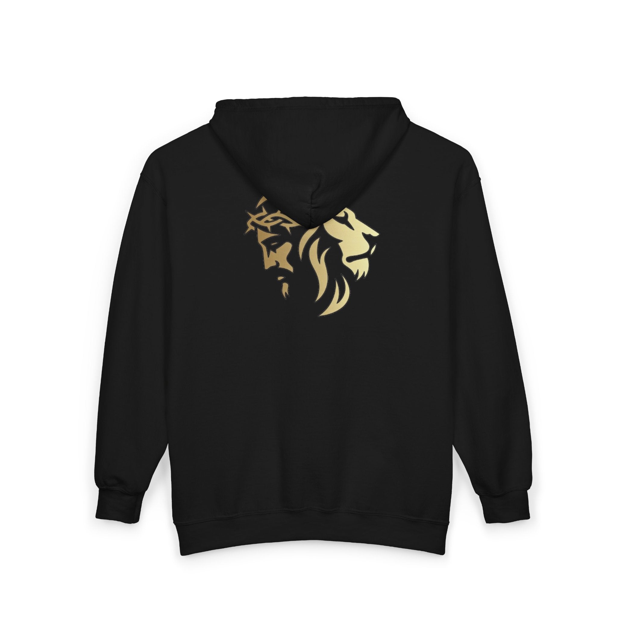 Silhouetted Lion of Judah & Crown of Thorns Jesus Hoodie - Indescribable Peace CreationsSilhouetted Lion of Judah & Crown of Thorns Jesus HoodieHoodie