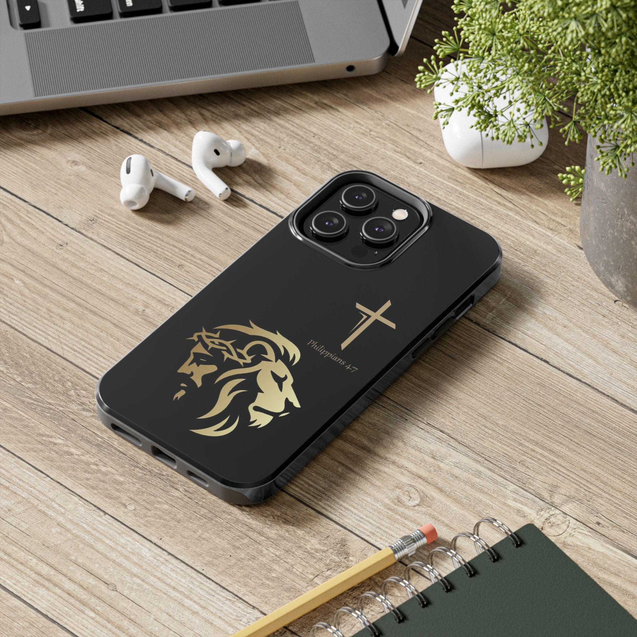 Lion of Judah and Crown of Thorns Jesus Phone Cases - Indescribable Peace CreationsLion of Judah and Crown of Thorns Jesus Phone CasesPhone Case