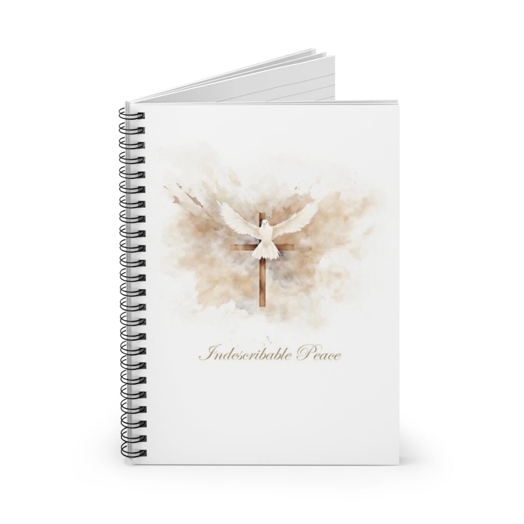 Dove & Cross Spiraled Notebook - Ruled Line