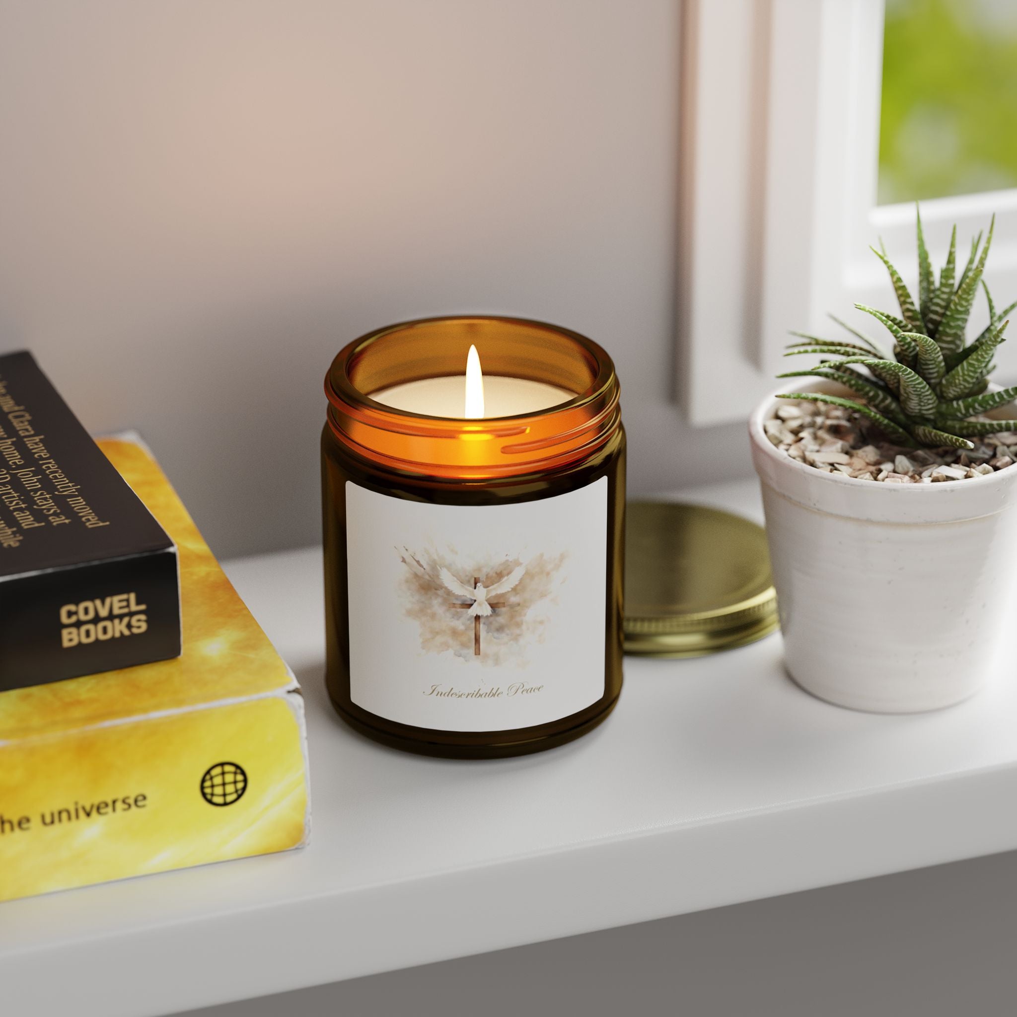 Indescribable Peace Scented Candles, Coconut Apricot Wax (4oz, 9oz) - Indescribable Peace CreationsIndescribable Peace Scented Candles, Coconut Apricot Wax (4oz, 9oz)Home Decor