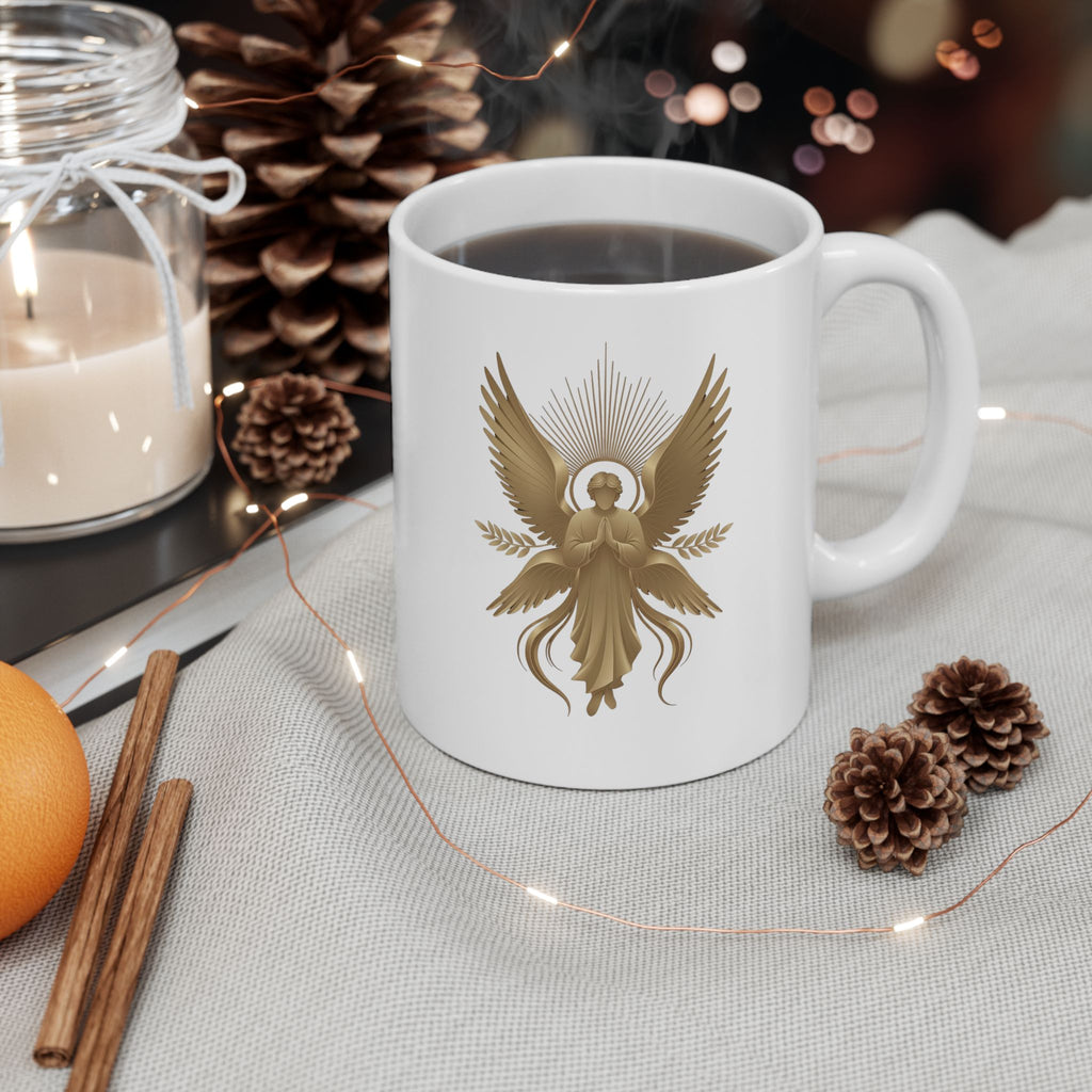 Heavenly Guardian Angel Ceramic Mug (11oz & 15oz) - Indescribable Peace CreationsHeavenly Guardian Angel Ceramic Mug (11oz & 15oz)Mug