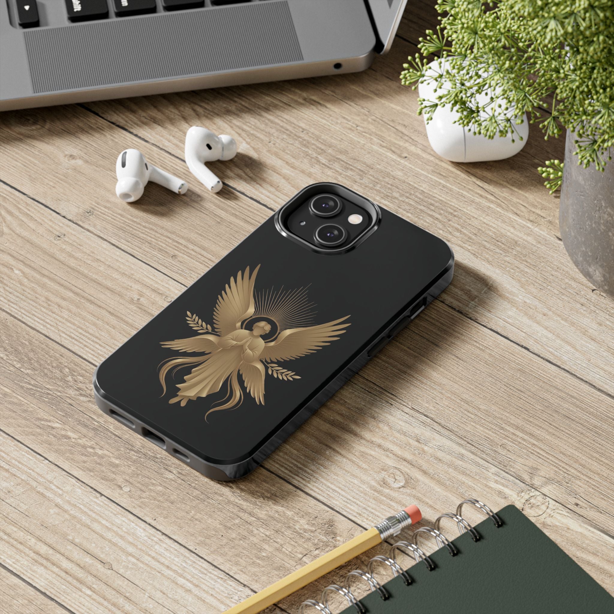Heavenly Guardian Angel Tough Phone Case - Indescribable Peace CreationsHeavenly Guardian Angel Tough Phone CasePhone Case