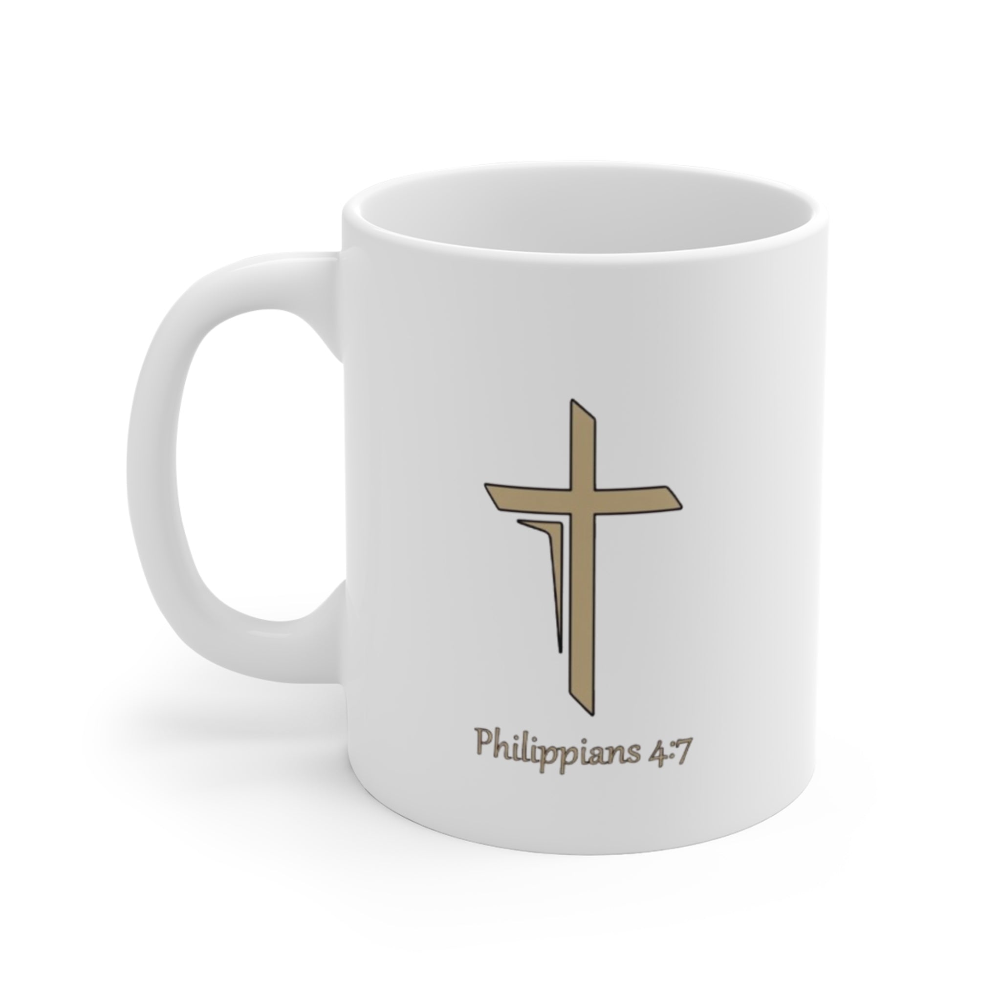Silhouetted Lion of Judah & Crown of Thorns Jesus Ceramic Mug