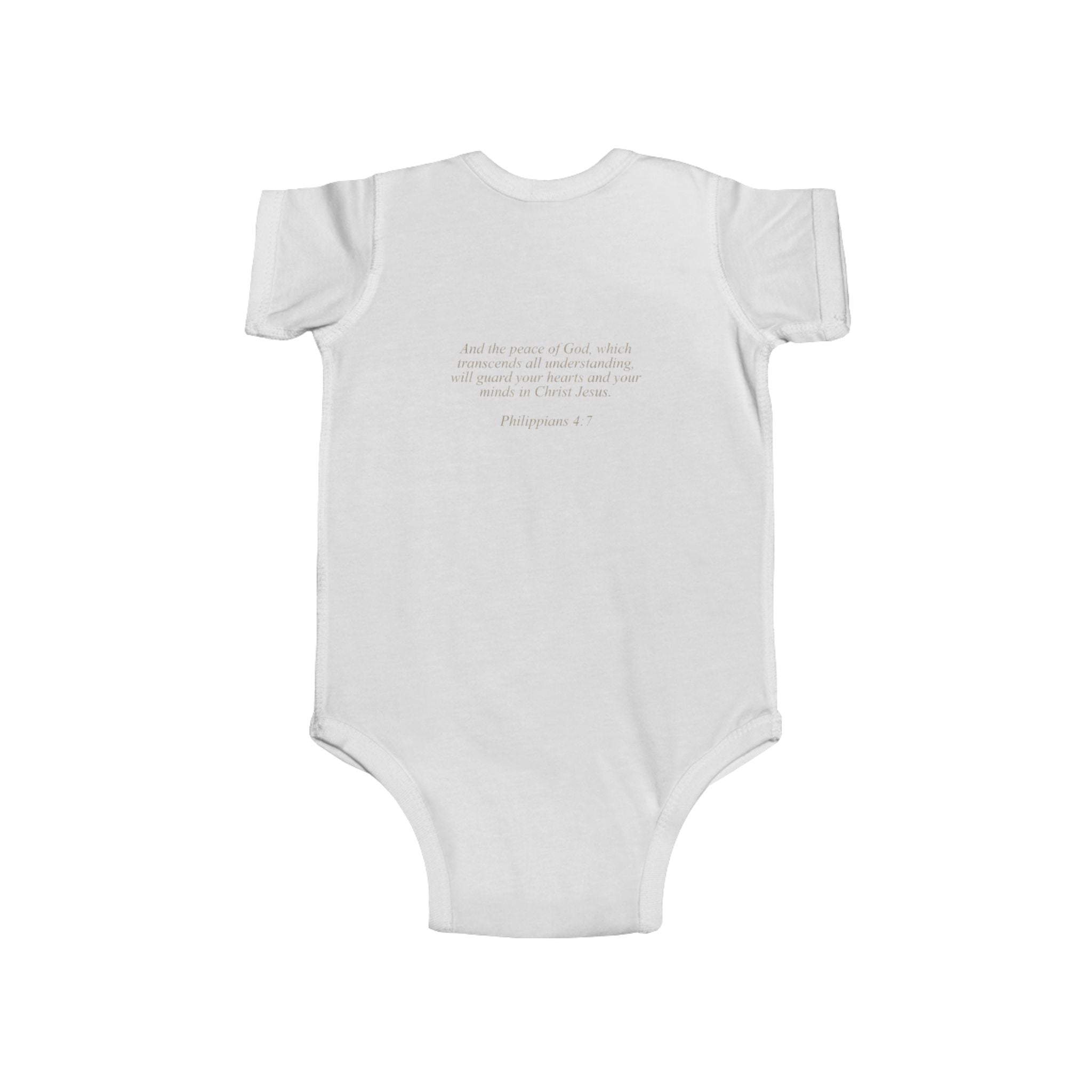 Lion of Judah and Crown of Thorns Jesus Infant Jersey Bodysuit