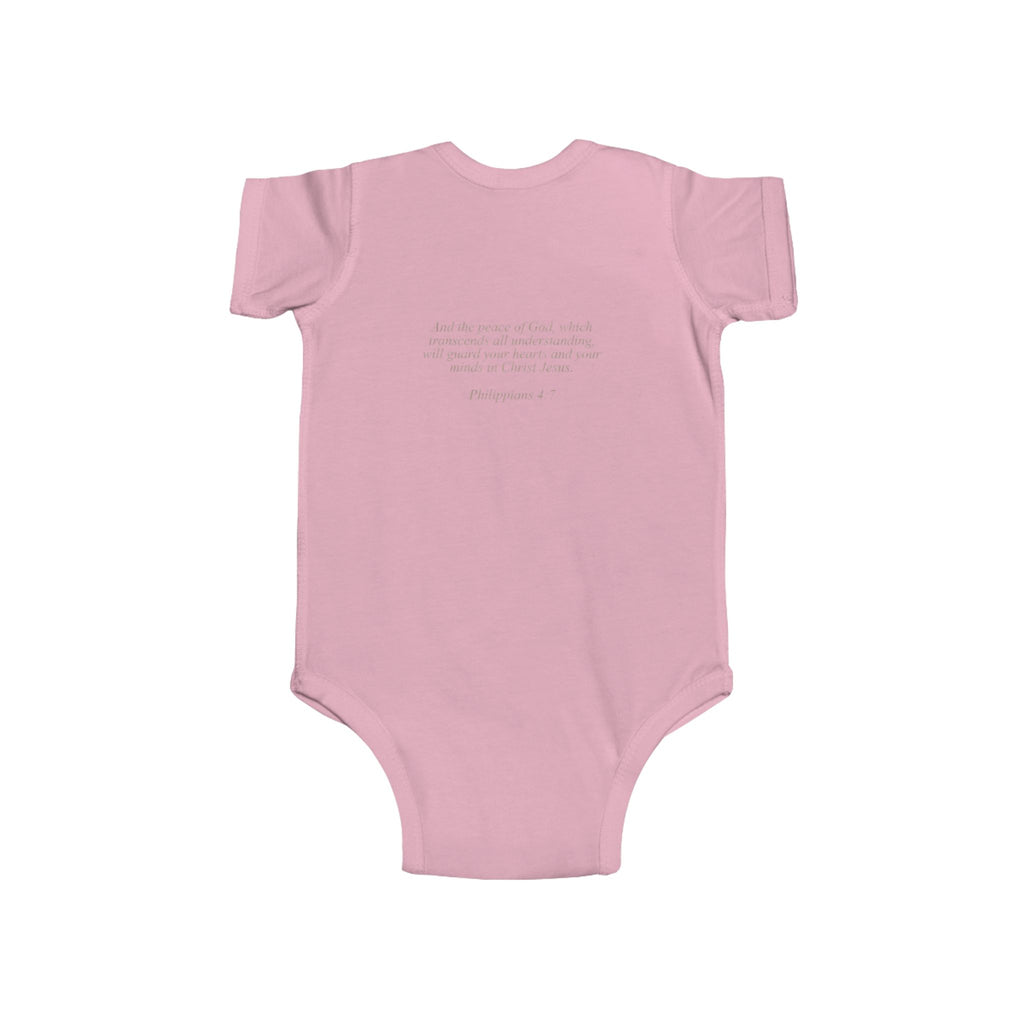 Lion of Judah and Crown of Thorns Jesus Infant Jersey Bodysuit - Indescribable Peace CreationsLion of Judah and Crown of Thorns Jesus Infant Jersey BodysuitKids clothes