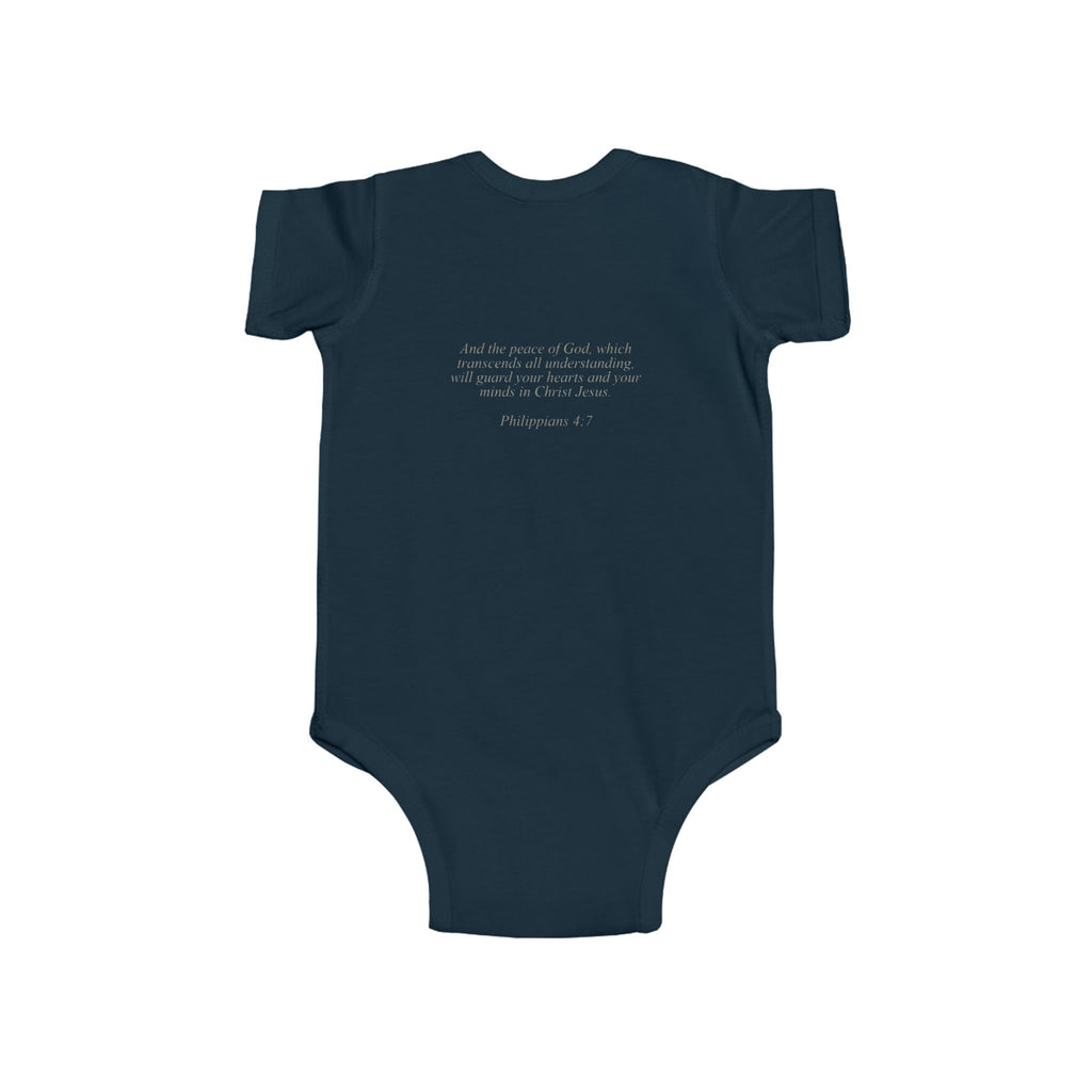 Lion of Judah and Crown of Thorns Jesus Infant Jersey Bodysuit - Indescribable Peace CreationsLion of Judah and Crown of Thorns Jesus Infant Jersey BodysuitKids clothes