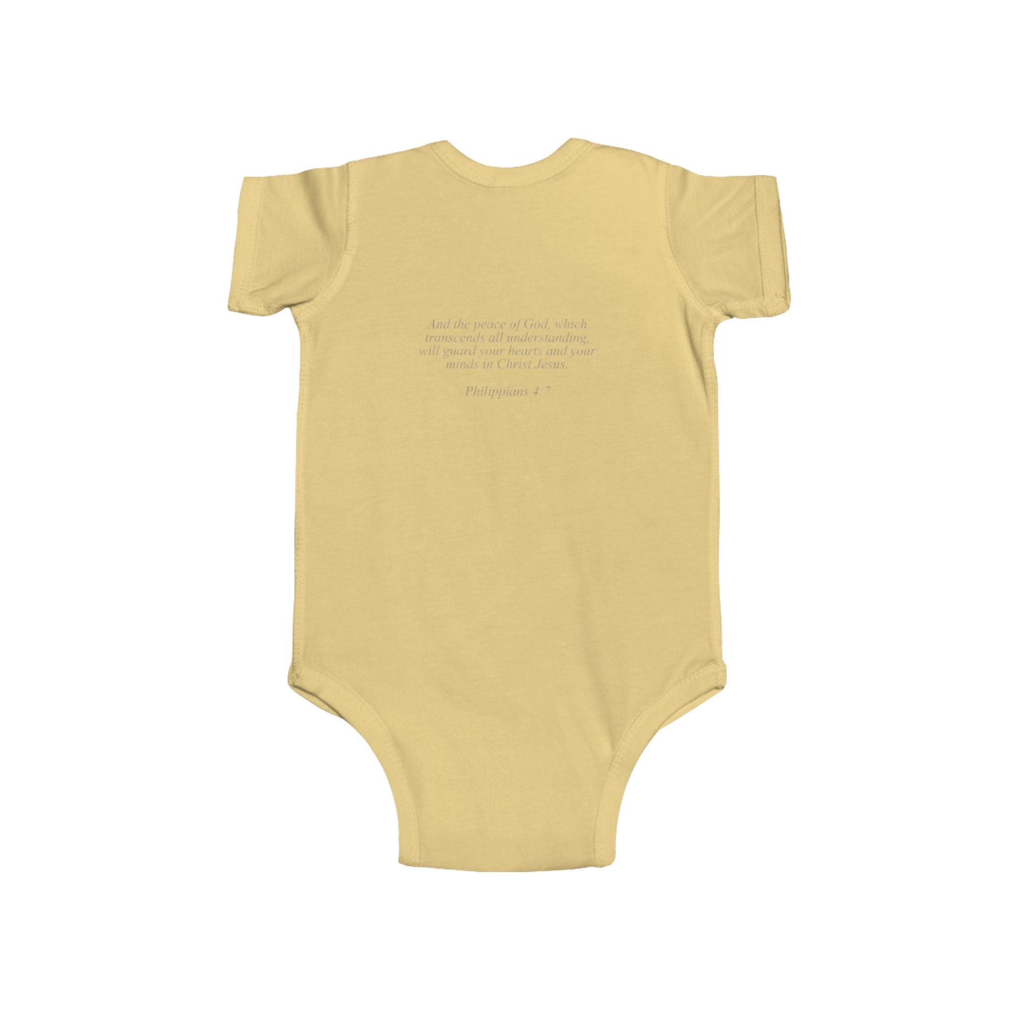Lion of Judah and Crown of Thorns Jesus Infant Jersey Bodysuit - Indescribable Peace CreationsLion of Judah and Crown of Thorns Jesus Infant Jersey BodysuitKids clothes