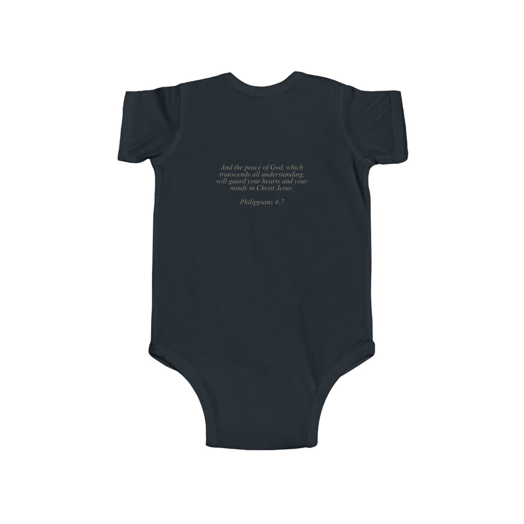 Lion of Judah and Crown of Thorns Jesus Infant Jersey Bodysuit - Indescribable Peace CreationsLion of Judah and Crown of Thorns Jesus Infant Jersey BodysuitKids clothes