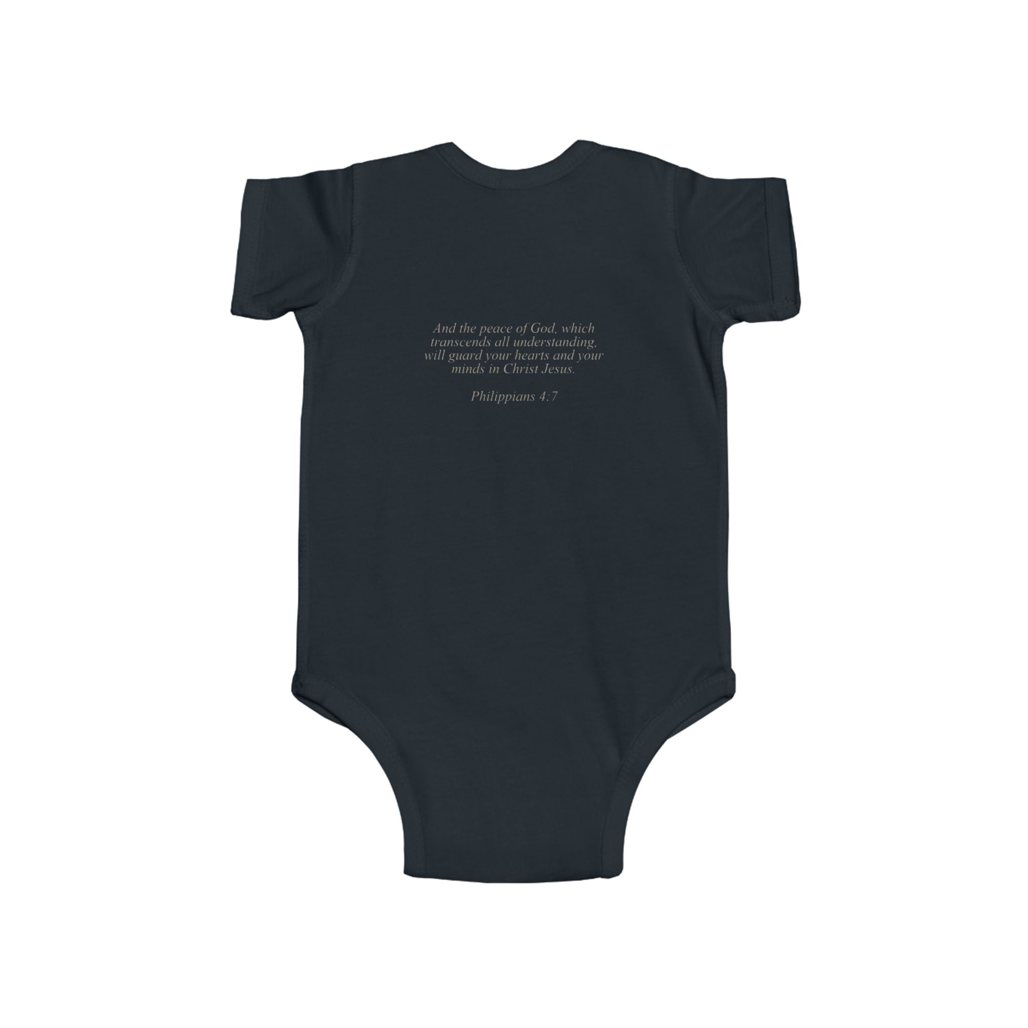 Lion of Judah and Crown of Thorns Jesus Infant Jersey Bodysuit - Indescribable Peace CreationsLion of Judah and Crown of Thorns Jesus Infant Jersey BodysuitKids clothes