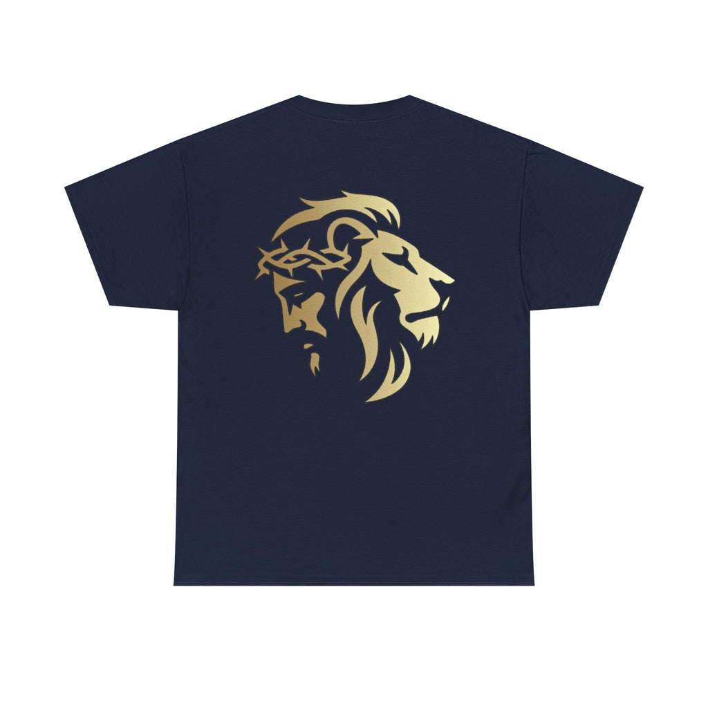 Silhouetted Lion of Judah & Crown of Thorns Jesus T-Shirt - Indescribable Peace CreationsSilhouetted Lion of Judah & Crown of Thorns Jesus T-ShirtT-Shirt