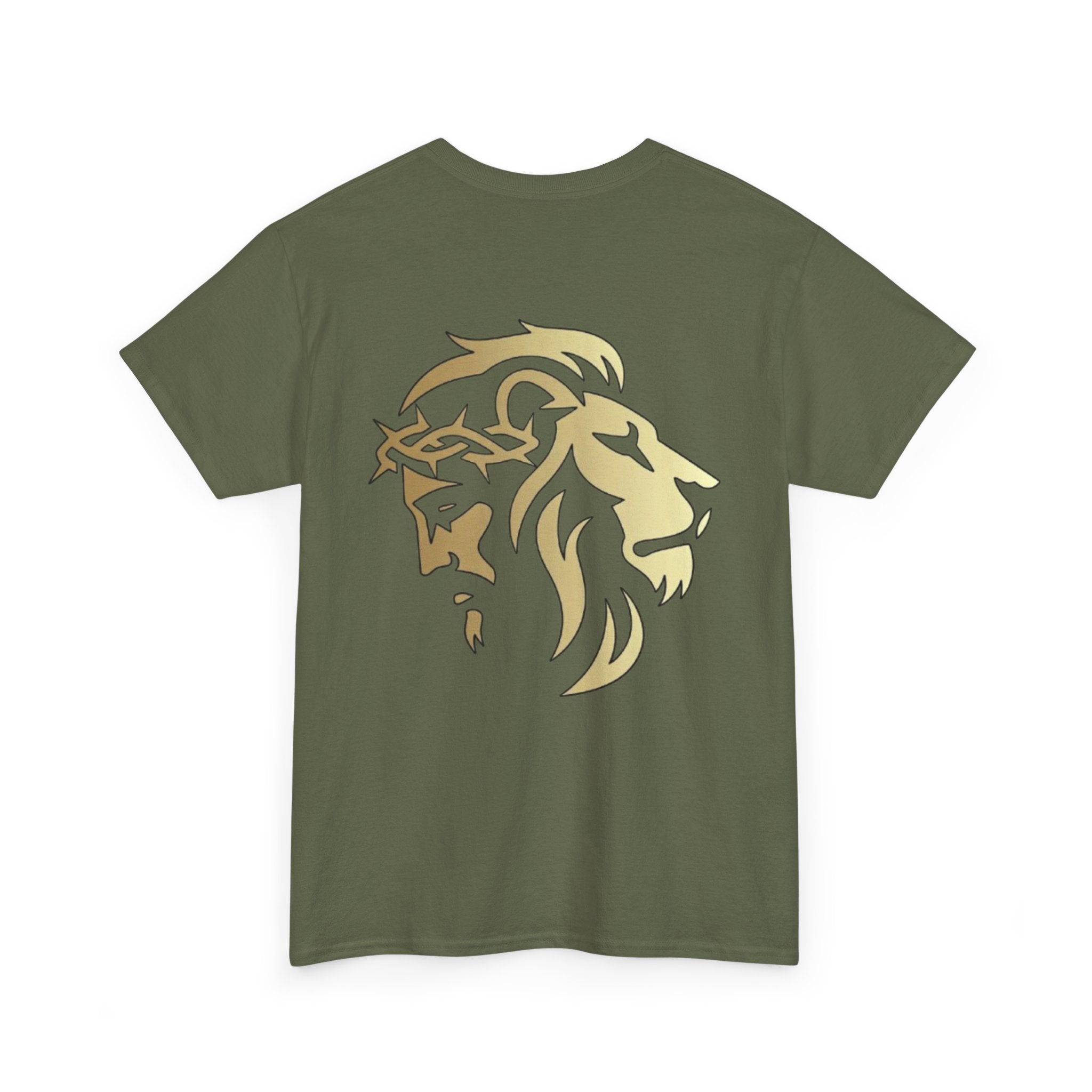 Silhouetted Lion of Judah & Crown of Thorns Jesus T-Shirt - Indescribable Peace CreationsSilhouetted Lion of Judah & Crown of Thorns Jesus T-ShirtT-Shirt