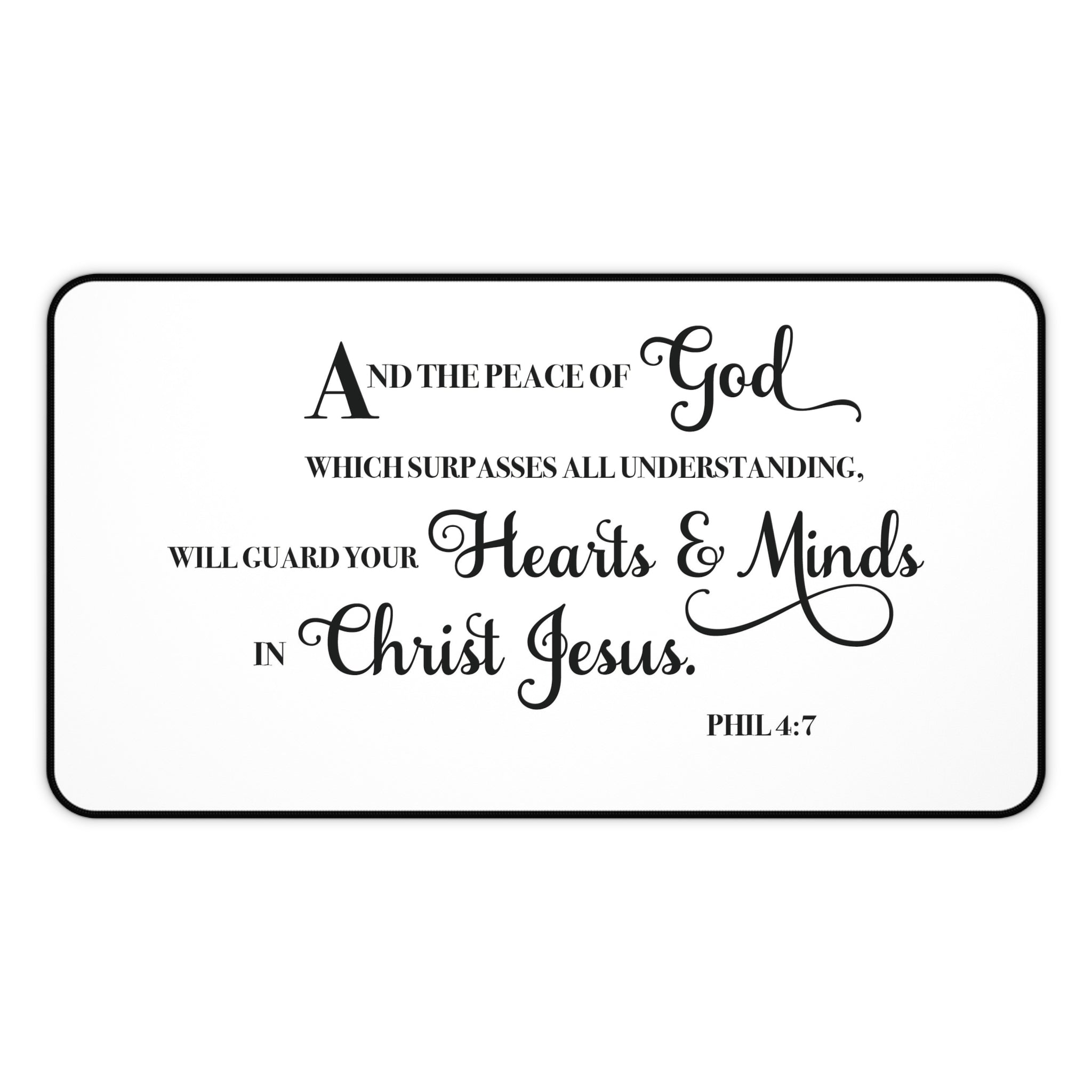 Philippians 4:7 Peace Desk Mat