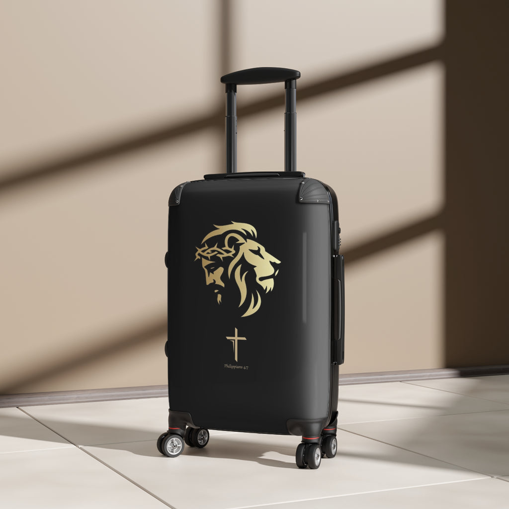 Lion of Judah and Crown of Thorns Jesus Suitcase - Indescribable Peace CreationsLion of Judah and Crown of Thorns Jesus SuitcaseBags