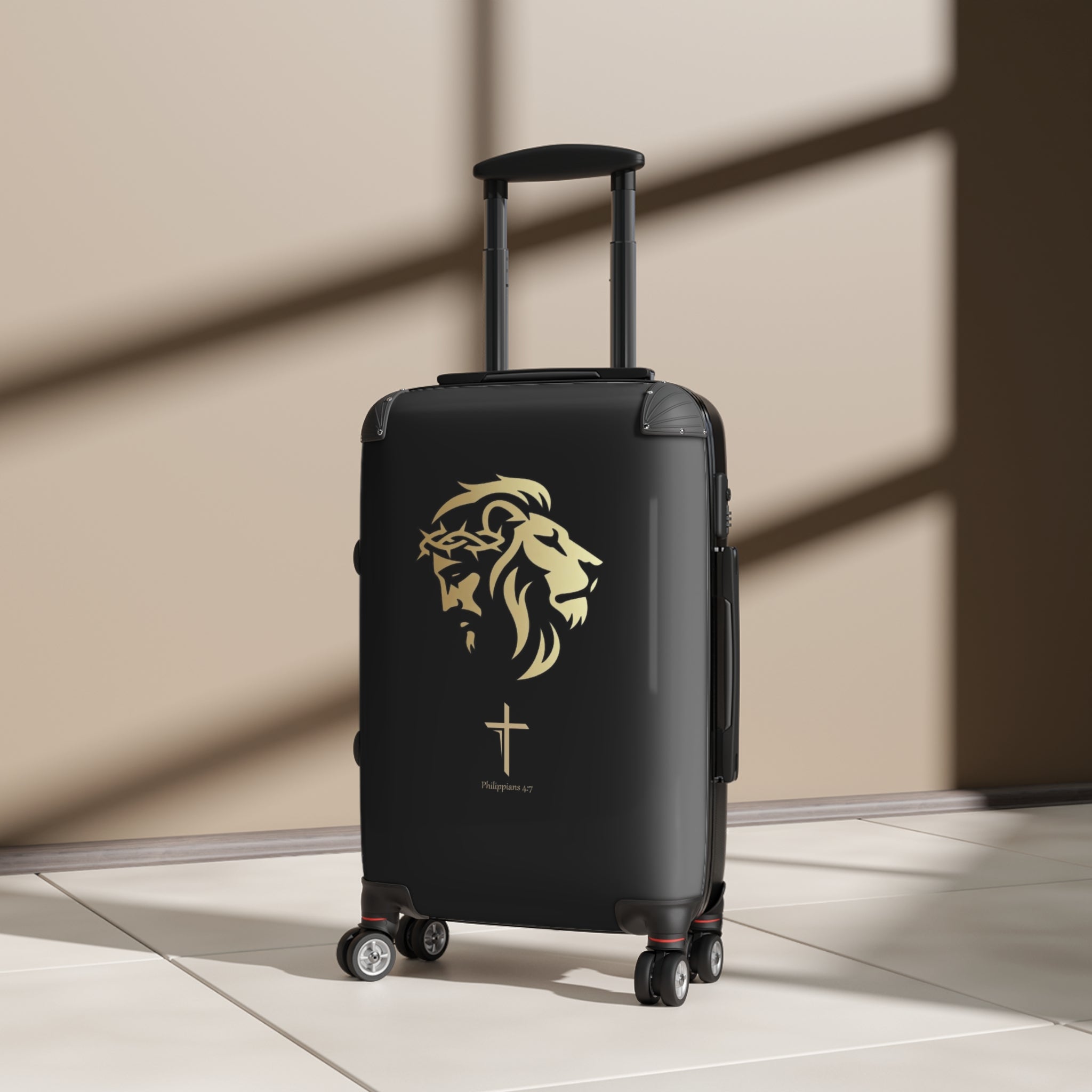 Lion of Judah and Crown of Thorns Jesus Suitcase - Indescribable Peace CreationsLion of Judah and Crown of Thorns Jesus SuitcaseBags