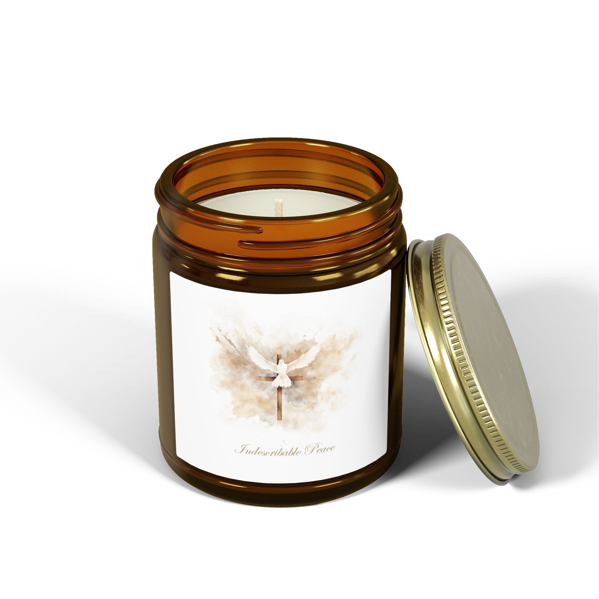 Indescribable Peace Scented Candles, Coconut Apricot Wax (4oz, 9oz) - Indescribable Peace CreationsIndescribable Peace Scented Candles, Coconut Apricot Wax (4oz, 9oz)Home Decor