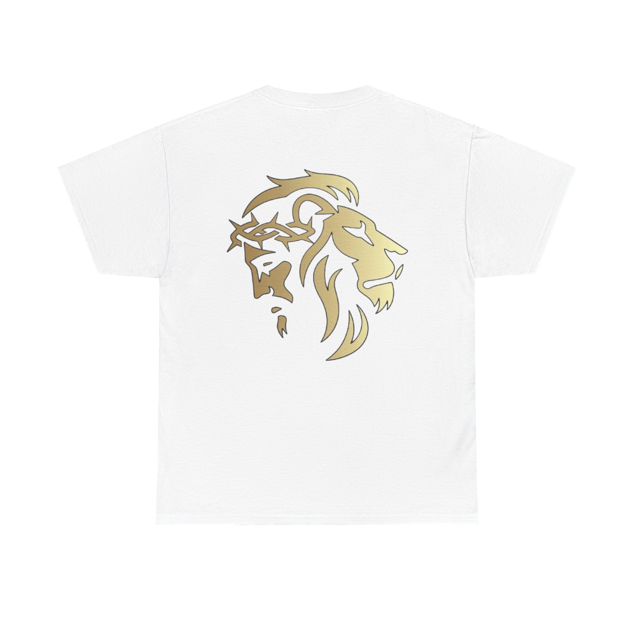 Silhouetted Lion of Judah & Crown of Thorns Jesus T-Shirt - Indescribable Peace CreationsSilhouetted Lion of Judah & Crown of Thorns Jesus T-ShirtT-Shirt