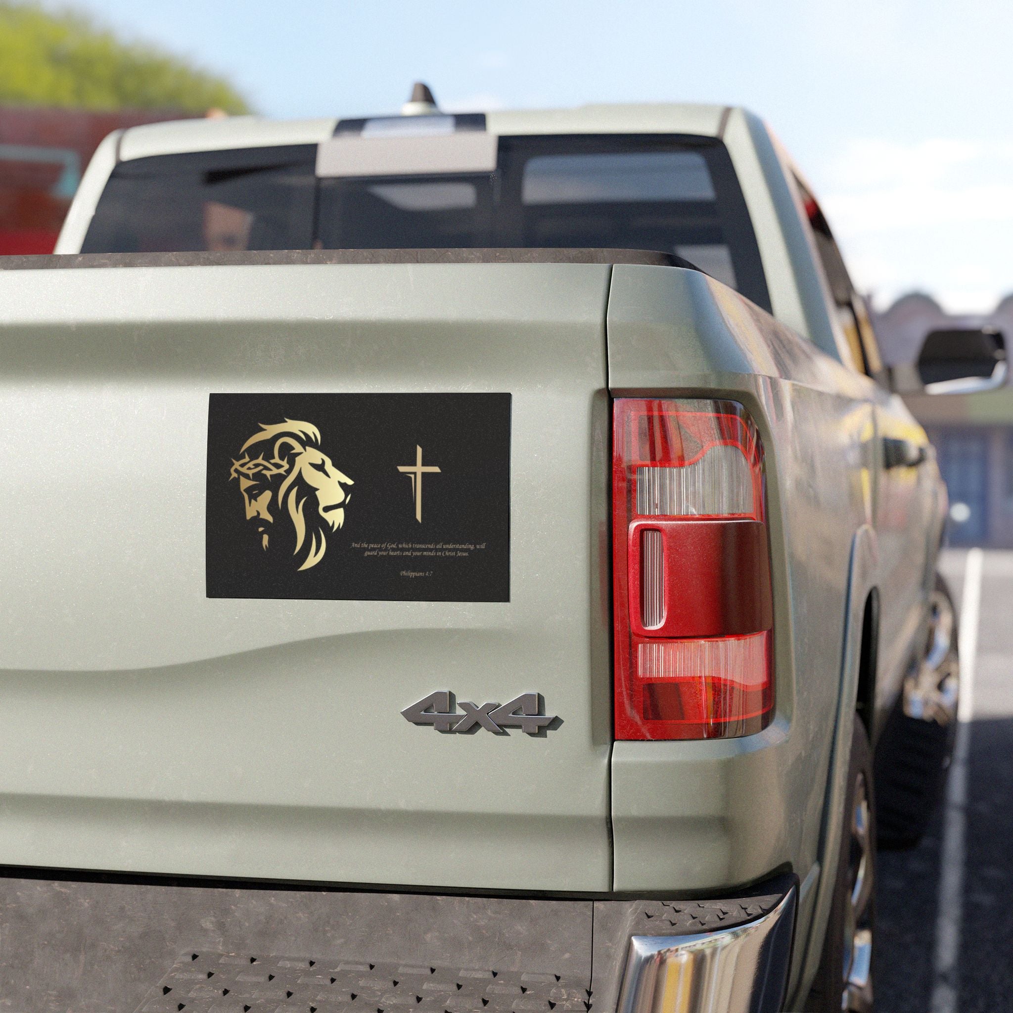 Lion of Judah and Crown of Thorns Jesus Car Magnets - Indescribable Peace CreationsLion of Judah and Crown of Thorns Jesus Car MagnetsHome Decor