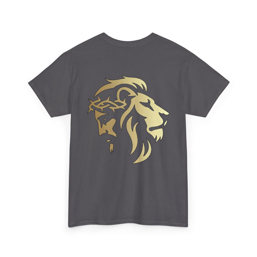 Silhouetted Lion of Judah & Crown of Thorns Jesus T-Shirt - Indescribable Peace CreationsSilhouetted Lion of Judah & Crown of Thorns Jesus T-ShirtT-Shirt