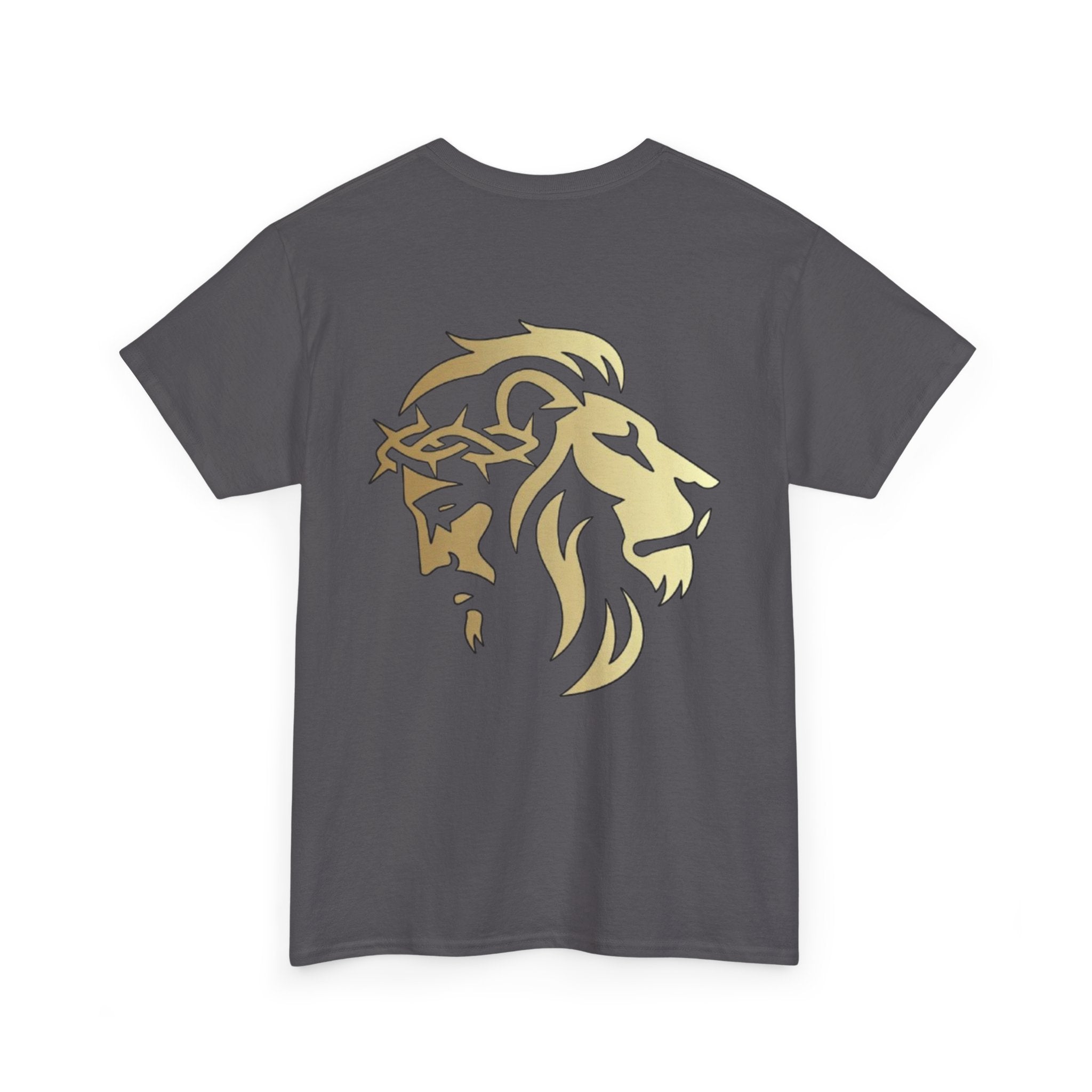 Silhouetted Lion of Judah & Crown of Thorns Jesus T-Shirt - Indescribable Peace CreationsSilhouetted Lion of Judah & Crown of Thorns Jesus T-ShirtT-Shirt