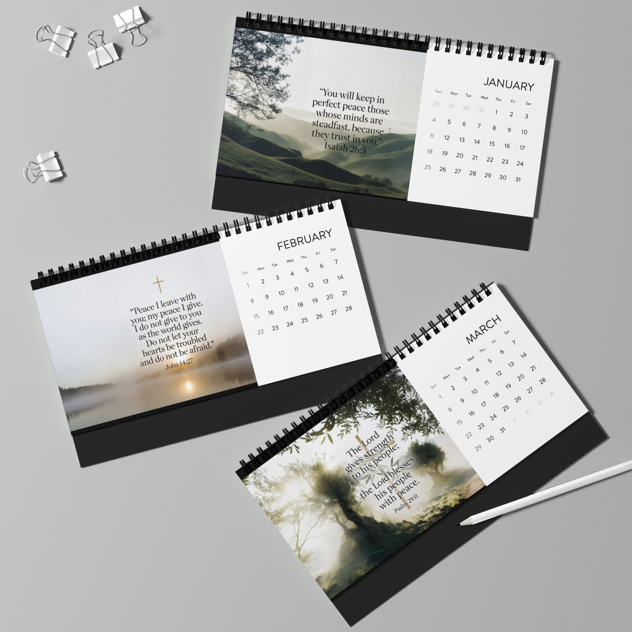 Lion of Judah and Crown of Thorns Jesus silhouette Desktop Calendar (2026 grid) - Indescribable Peace CreationsLion of Judah and Crown of Thorns Jesus silhouette Desktop Calendar (2026 grid)Calendar