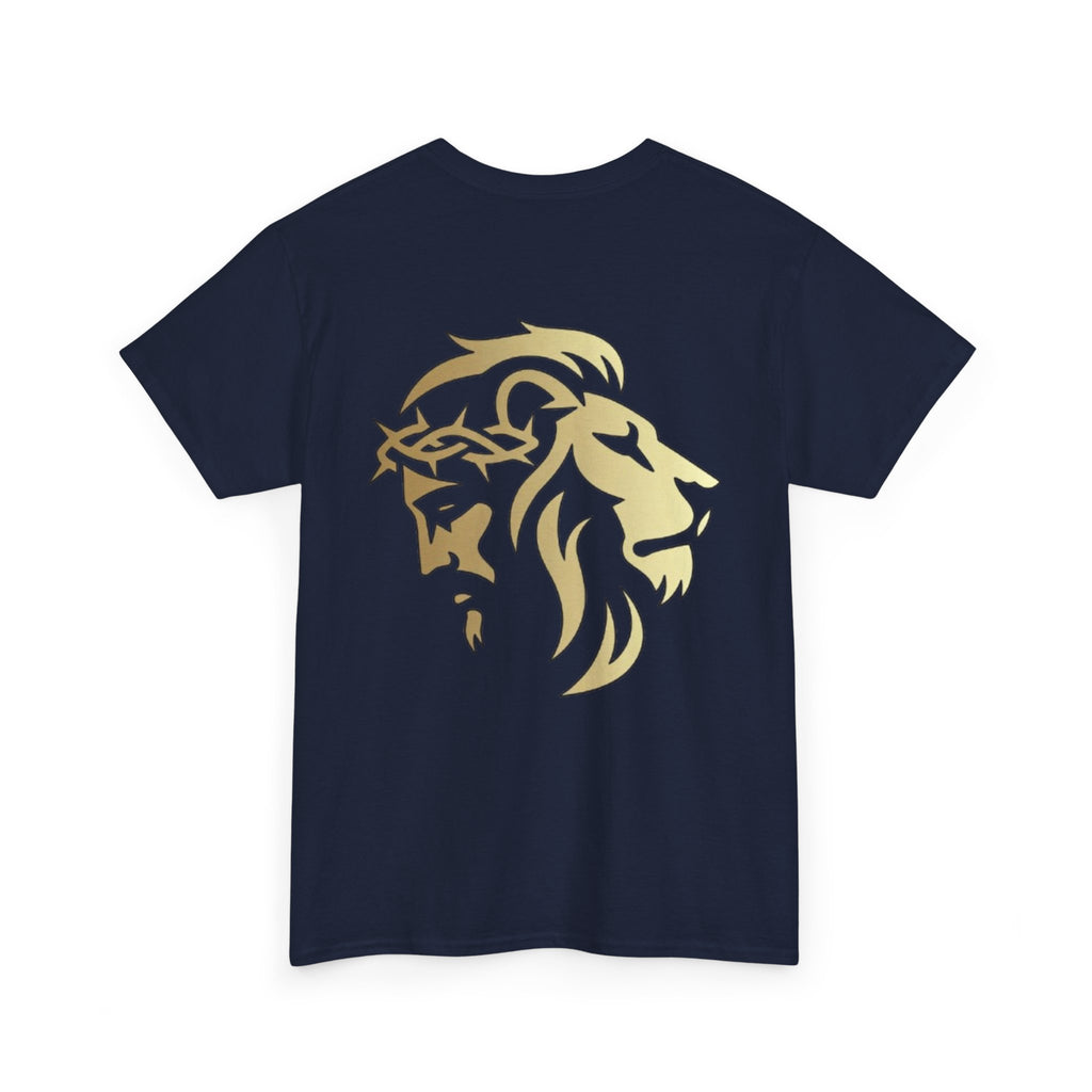 Silhouetted Lion of Judah & Crown of Thorns Jesus T-Shirt - Indescribable Peace CreationsSilhouetted Lion of Judah & Crown of Thorns Jesus T-ShirtT-Shirt