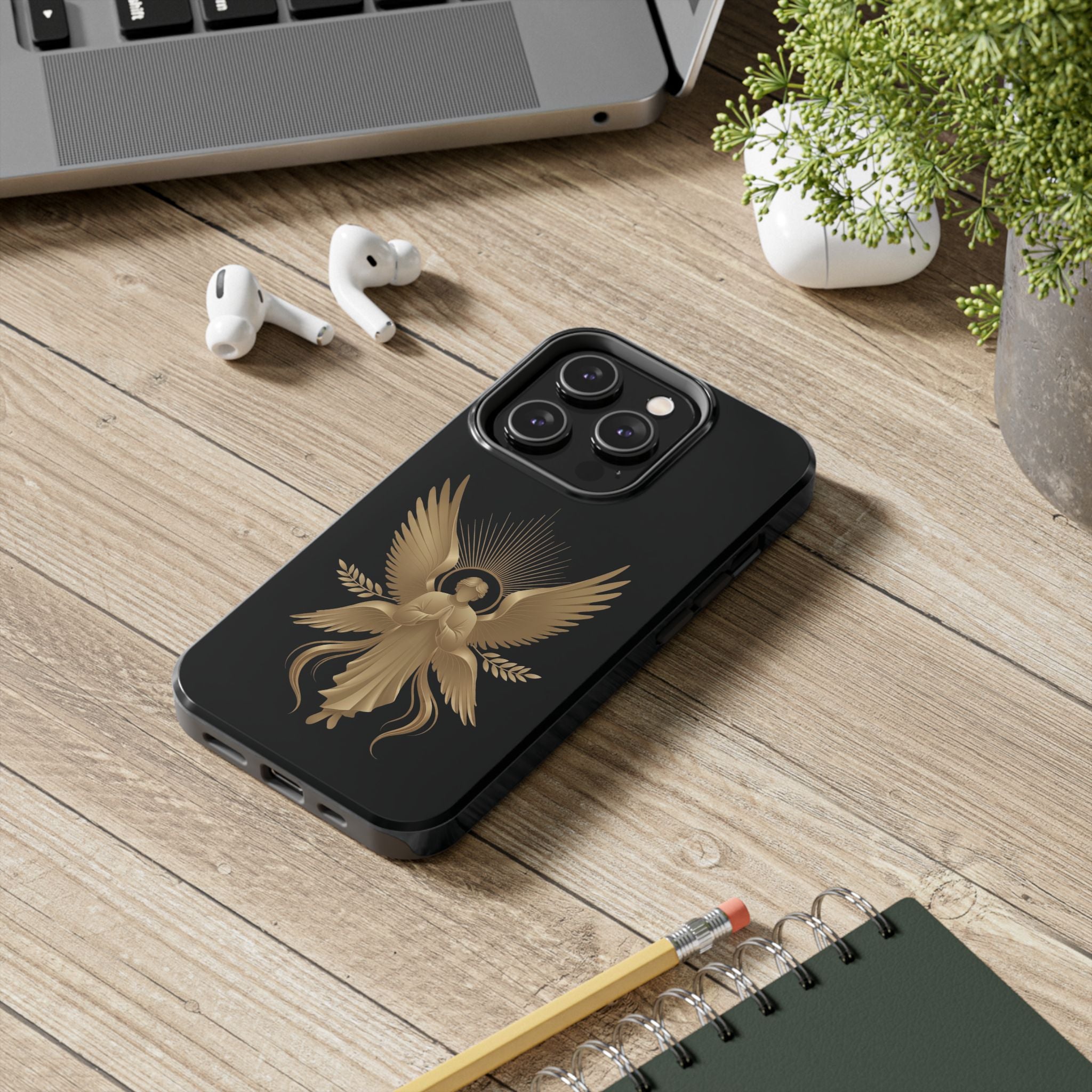 Heavenly Guardian Angel Tough Phone Case - Indescribable Peace CreationsHeavenly Guardian Angel Tough Phone CasePhone Case
