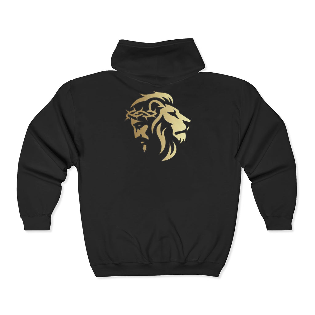 Silhouetted Lion of Judah & Crown of Thorns Jesus Hoodie - Indescribable Peace CreationsSilhouetted Lion of Judah & Crown of Thorns Jesus HoodieHoodie