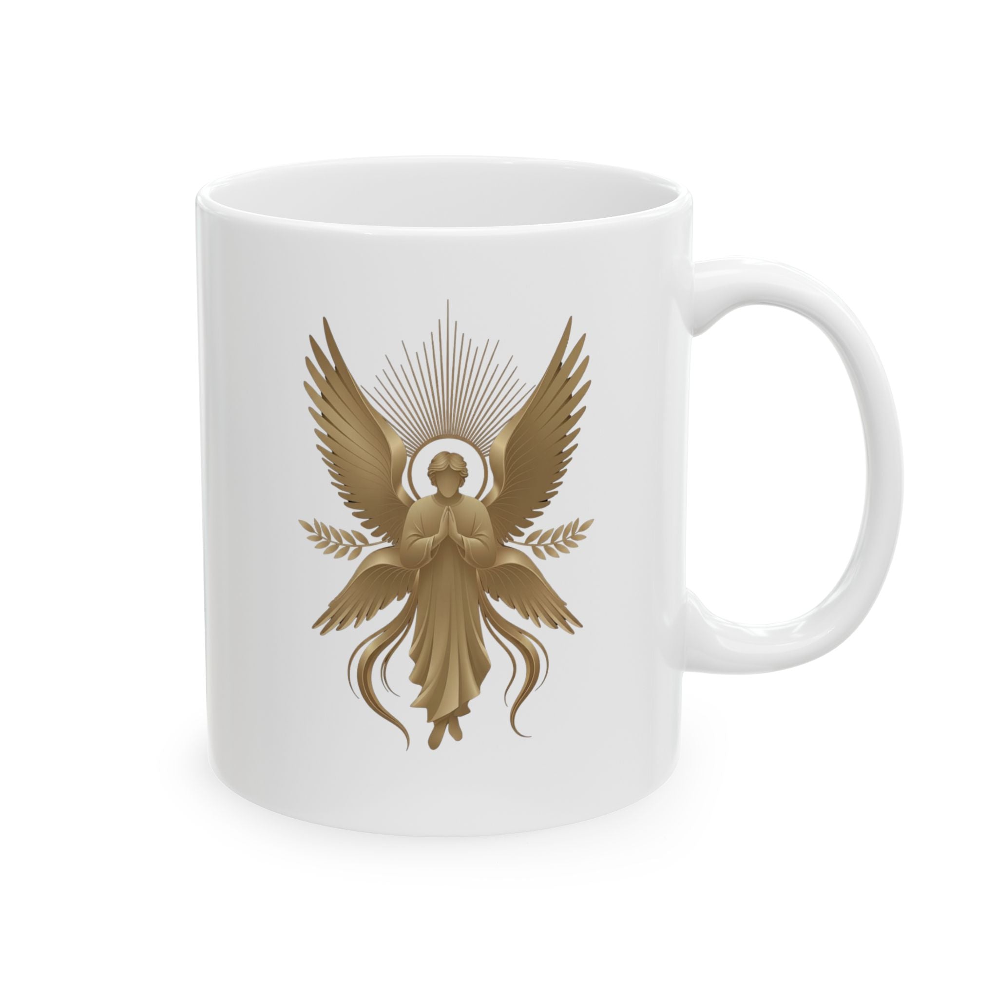 Heavenly Guardian Angel Ceramic Mug (11oz & 15oz) - Indescribable Peace CreationsHeavenly Guardian Angel Ceramic Mug (11oz & 15oz)Mug