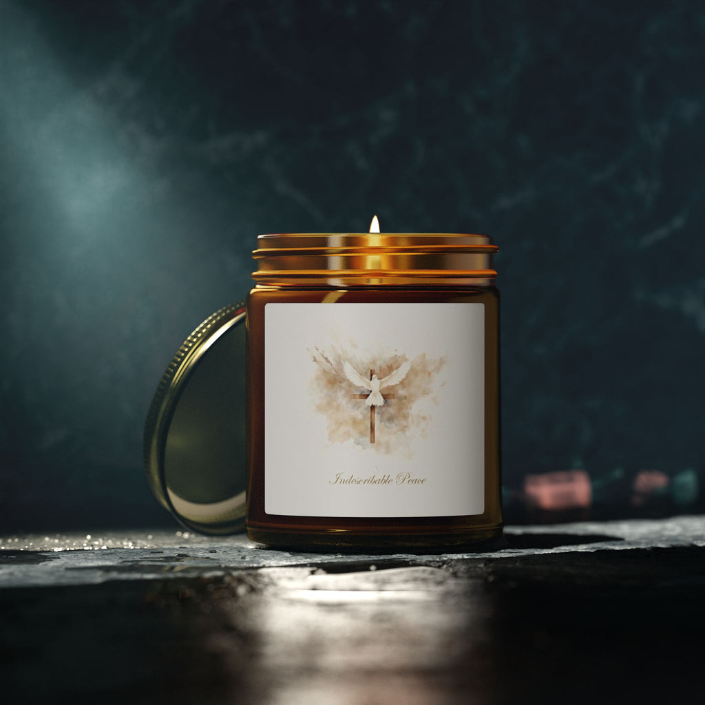 Indescribable Peace Scented Candles, Coconut Apricot Wax (4oz, 9oz) - Indescribable Peace CreationsIndescribable Peace Scented Candles, Coconut Apricot Wax (4oz, 9oz)Home Decor