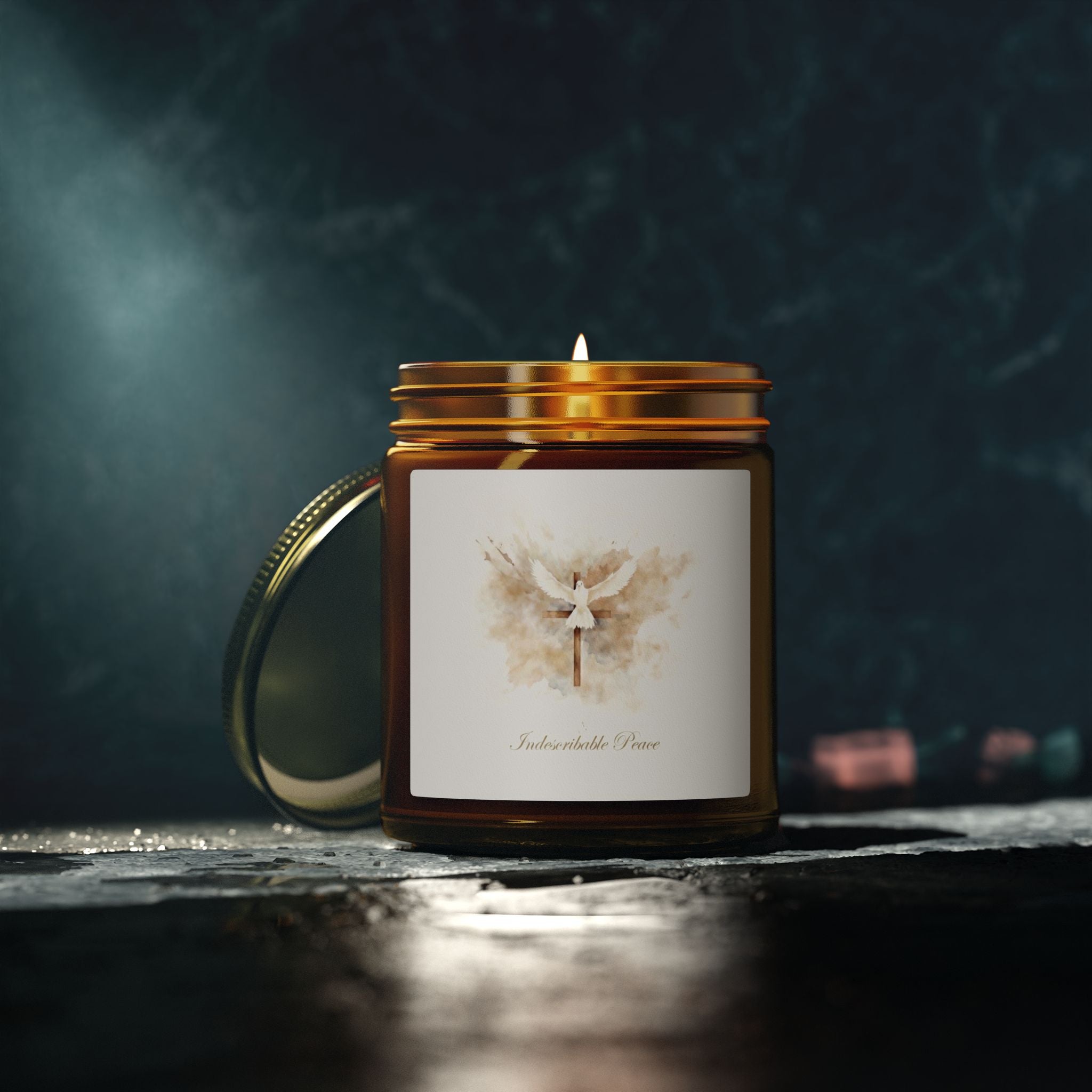 Indescribable Peace Scented Candles, Coconut Apricot Wax (4oz, 9oz) - Indescribable Peace CreationsIndescribable Peace Scented Candles, Coconut Apricot Wax (4oz, 9oz)Home Decor