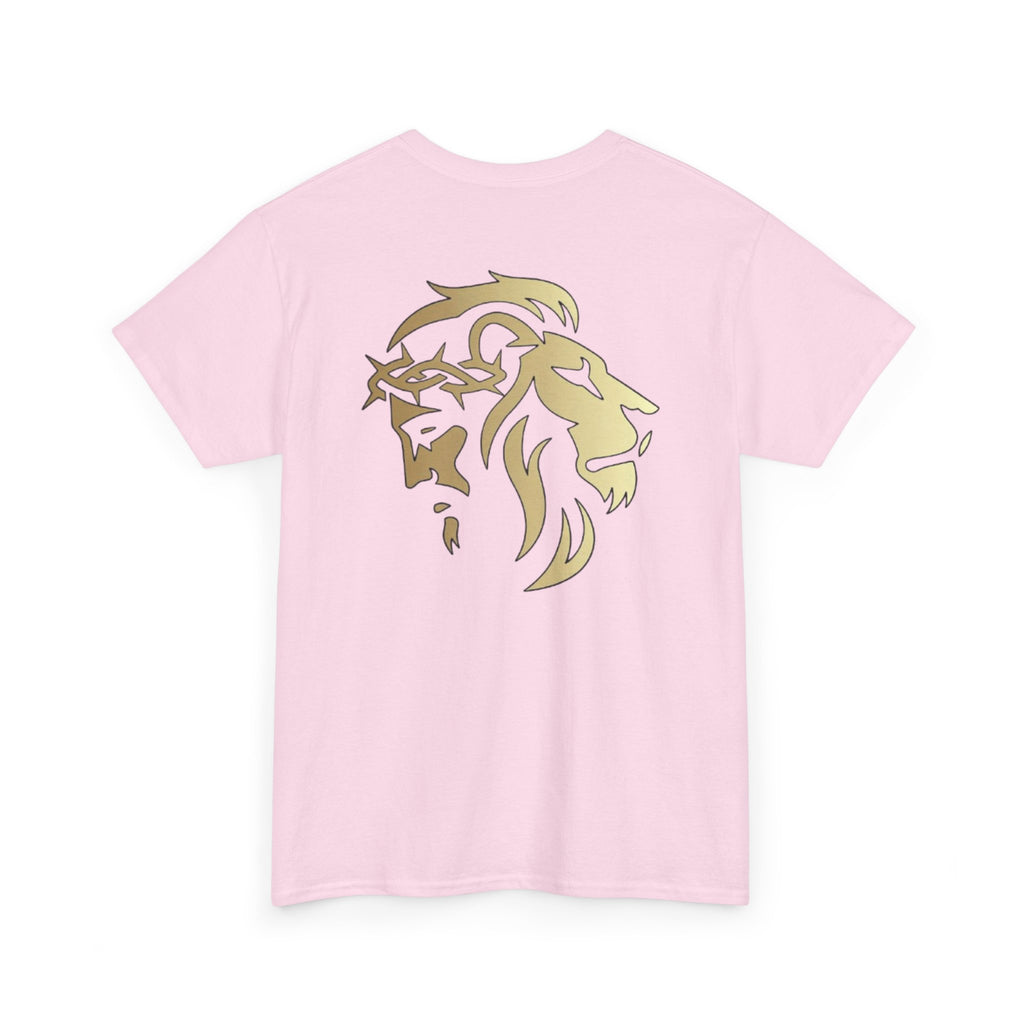 Lion of Judah & Crown of Thorns Jesus T-Shirt (More Colors USA only Gold Design) - Indescribable Peace CreationsLion of Judah & Crown of Thorns Jesus T-Shirt (More Colors USA only Gold Design)T-Shirt