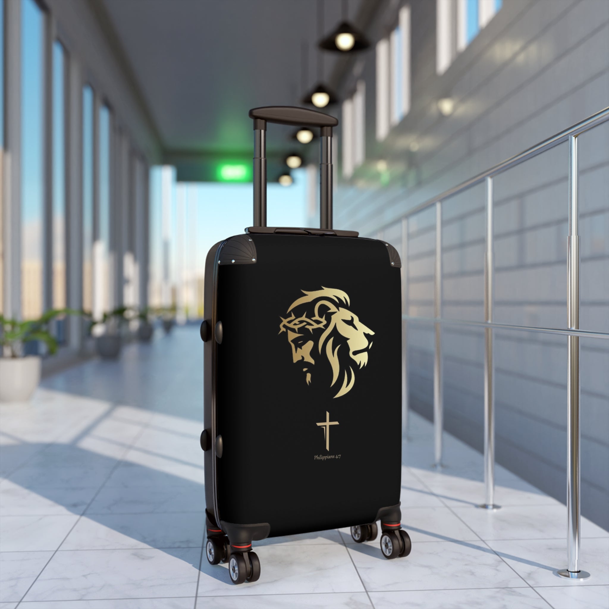 Lion of Judah and Crown of Thorns Jesus Suitcase - Indescribable Peace CreationsLion of Judah and Crown of Thorns Jesus SuitcaseBags