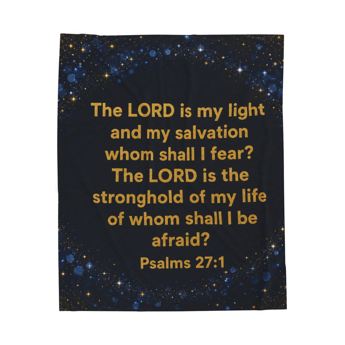 Psalms 27:1 Plush Blanket - Indescribable Peace CreationsPsalms 27:1 Plush BlanketAll Over Prints