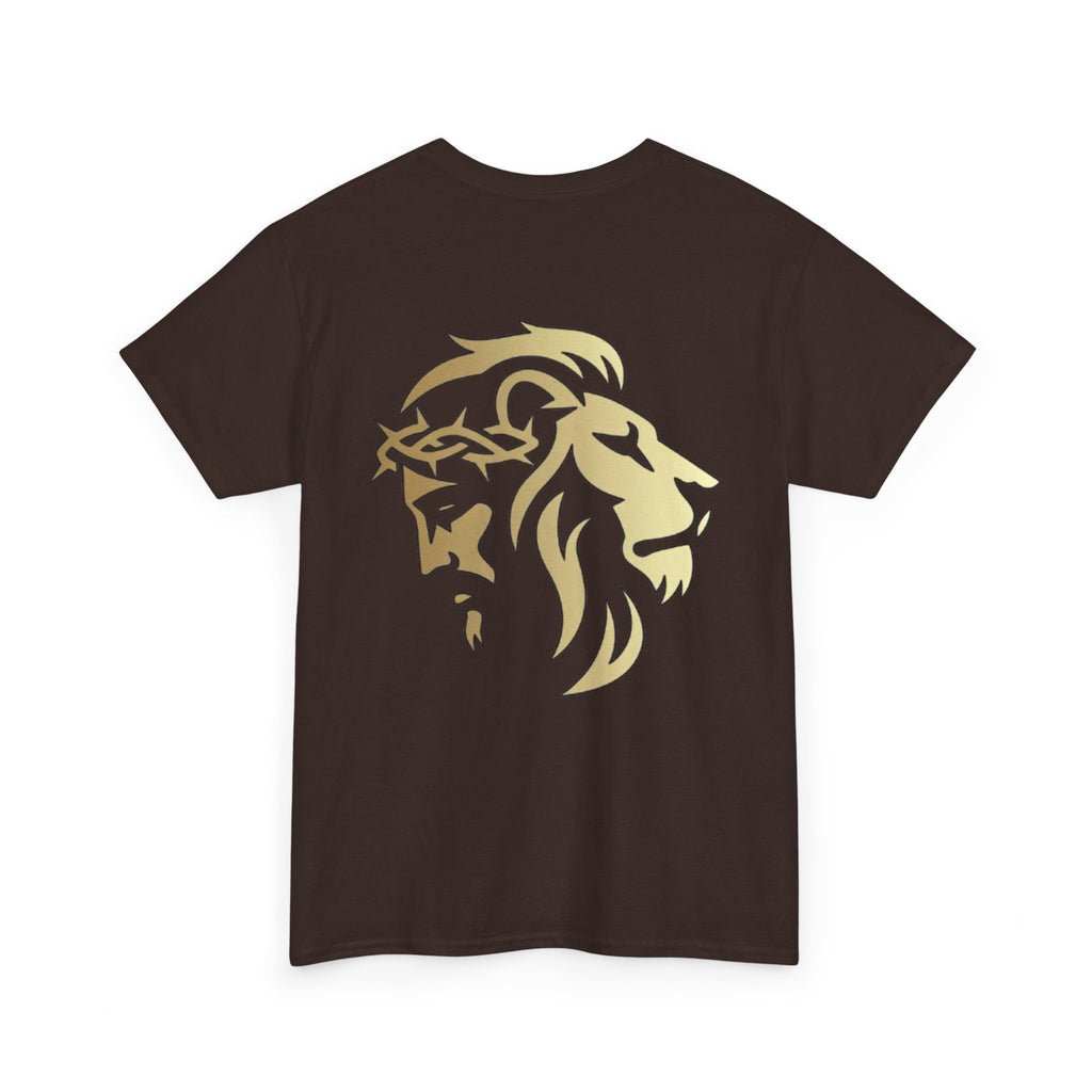 Silhouetted Lion of Judah & Crown of Thorns Jesus T-Shirt - Indescribable Peace CreationsSilhouetted Lion of Judah & Crown of Thorns Jesus T-ShirtT-Shirt