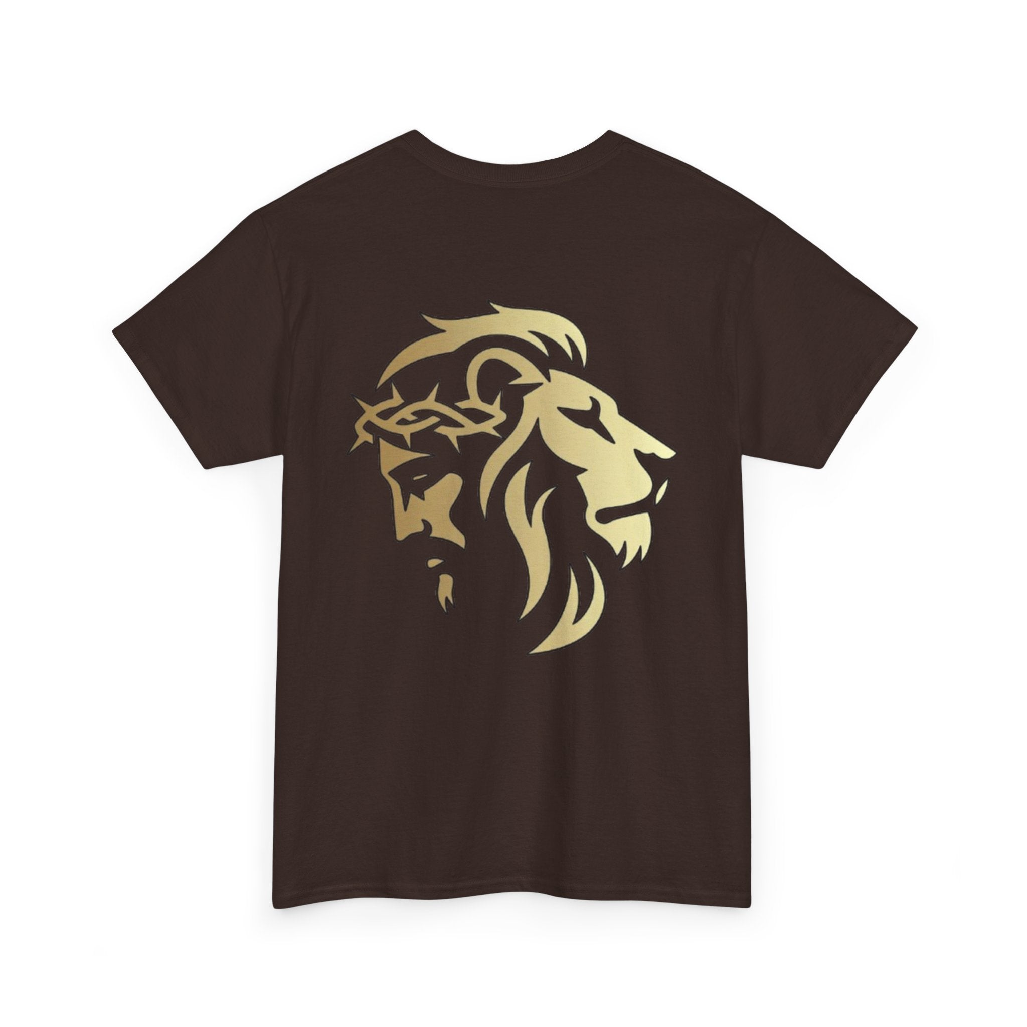 Silhouetted Lion of Judah & Crown of Thorns Jesus T-Shirt - Indescribable Peace CreationsSilhouetted Lion of Judah & Crown of Thorns Jesus T-ShirtT-Shirt
