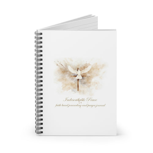 Dove & Cross Spiraled Notebook - Ruled Line